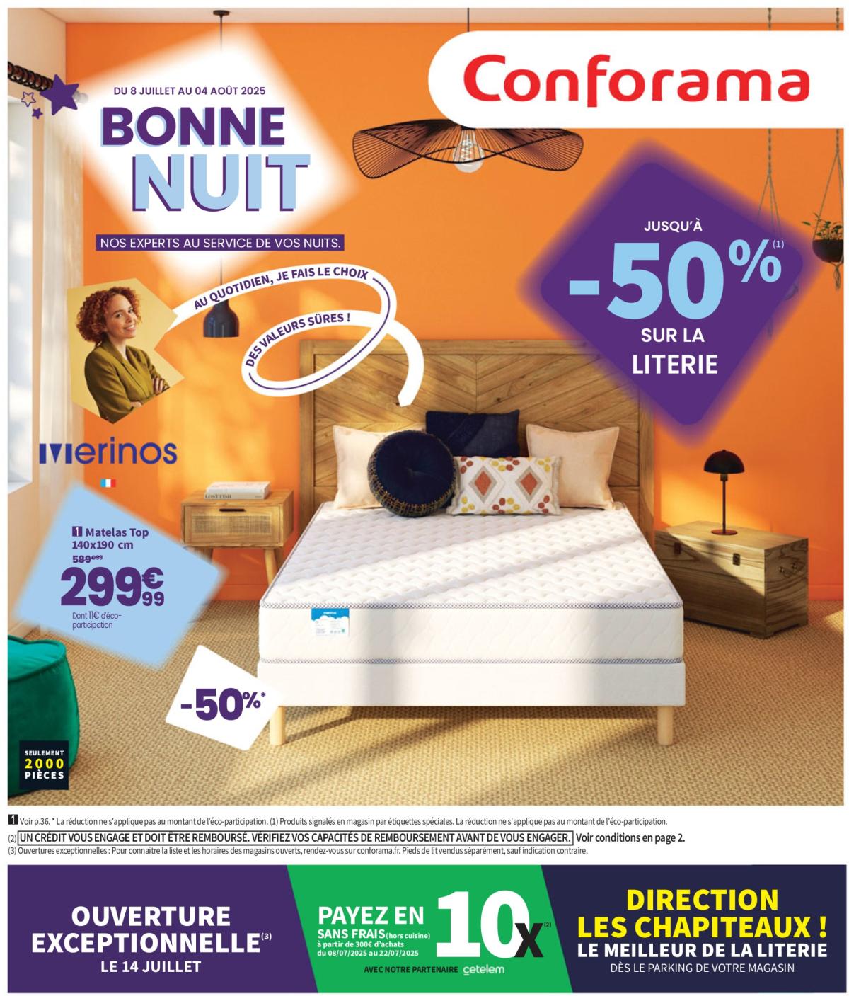 Catalogue Conforama valable du 08/07 au 04/08