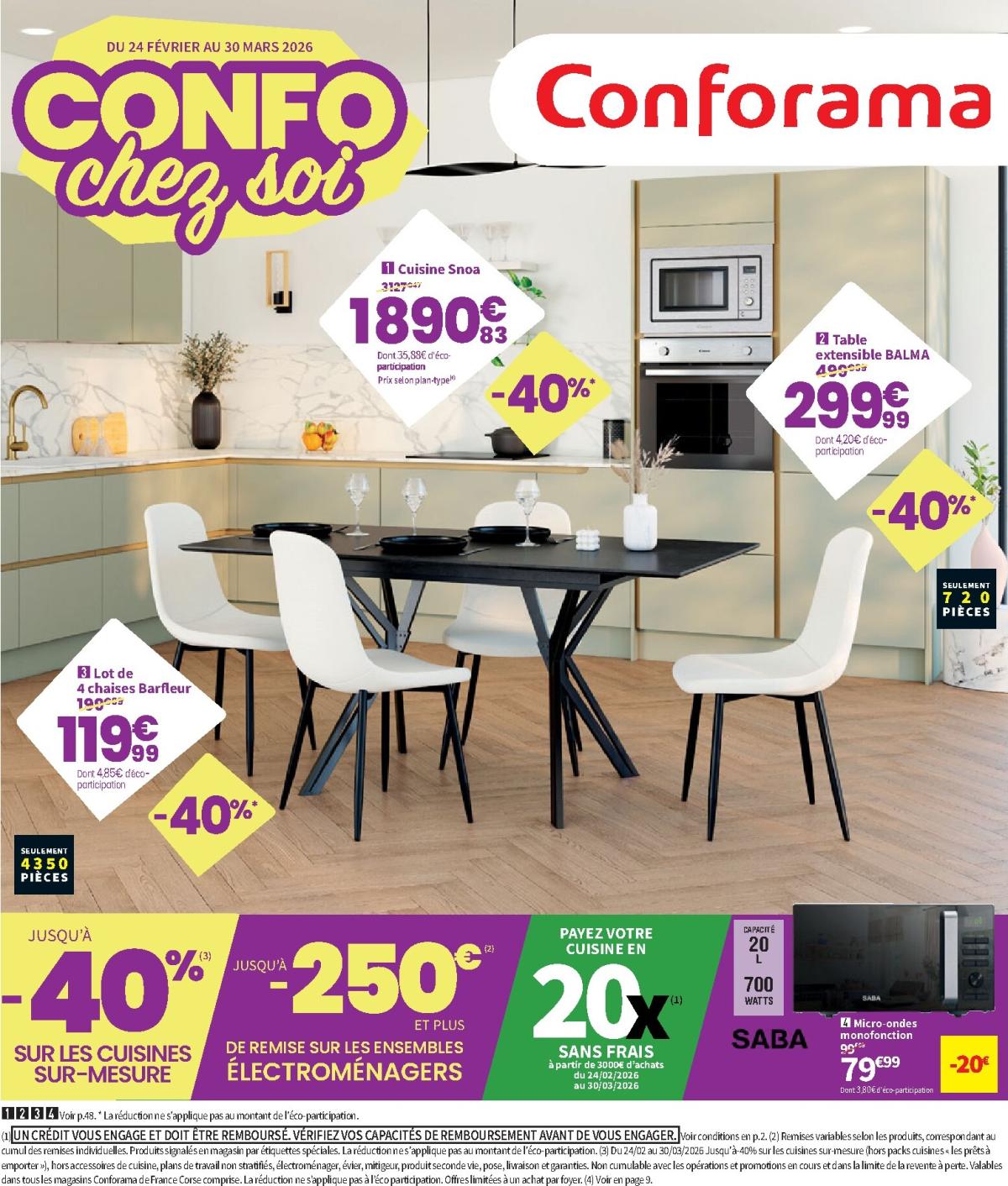 Catalogue Conforama valable du 24/02/2026 au 30/03/2026