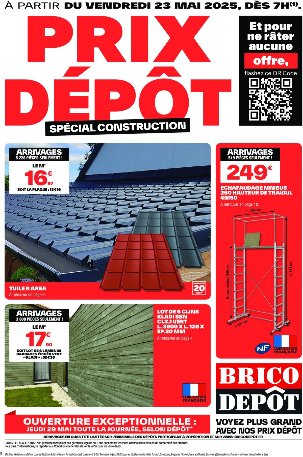 Catalogue Brico Dépôt - Spécial Construction valable dès 23/05 - 05/06