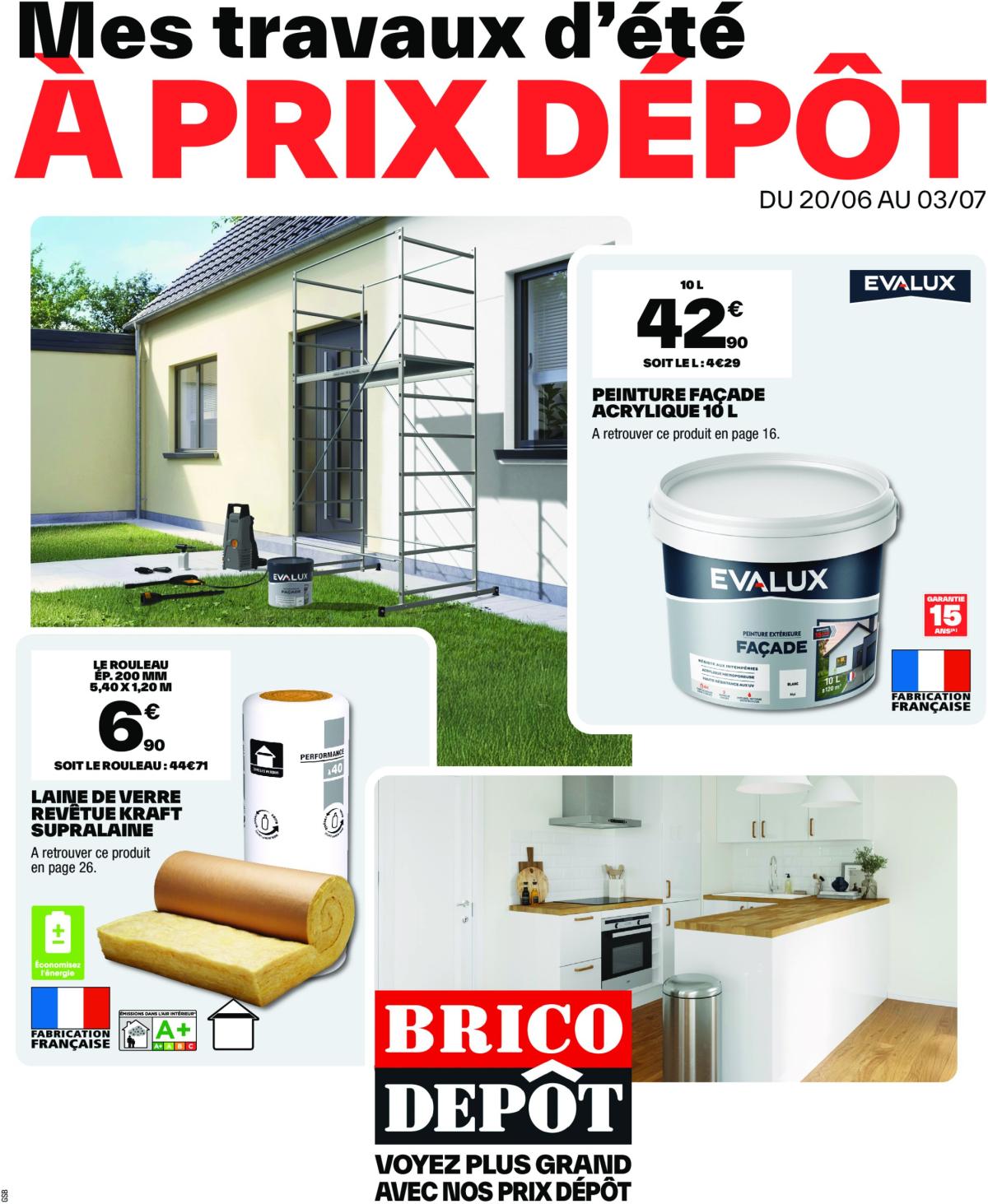 Catalogue Brico Dépôt valable du 20/06 au 03/07