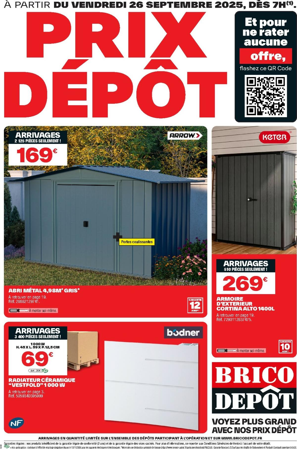 Catalogue Brico Dépôt valable du 26/09 au 09/10