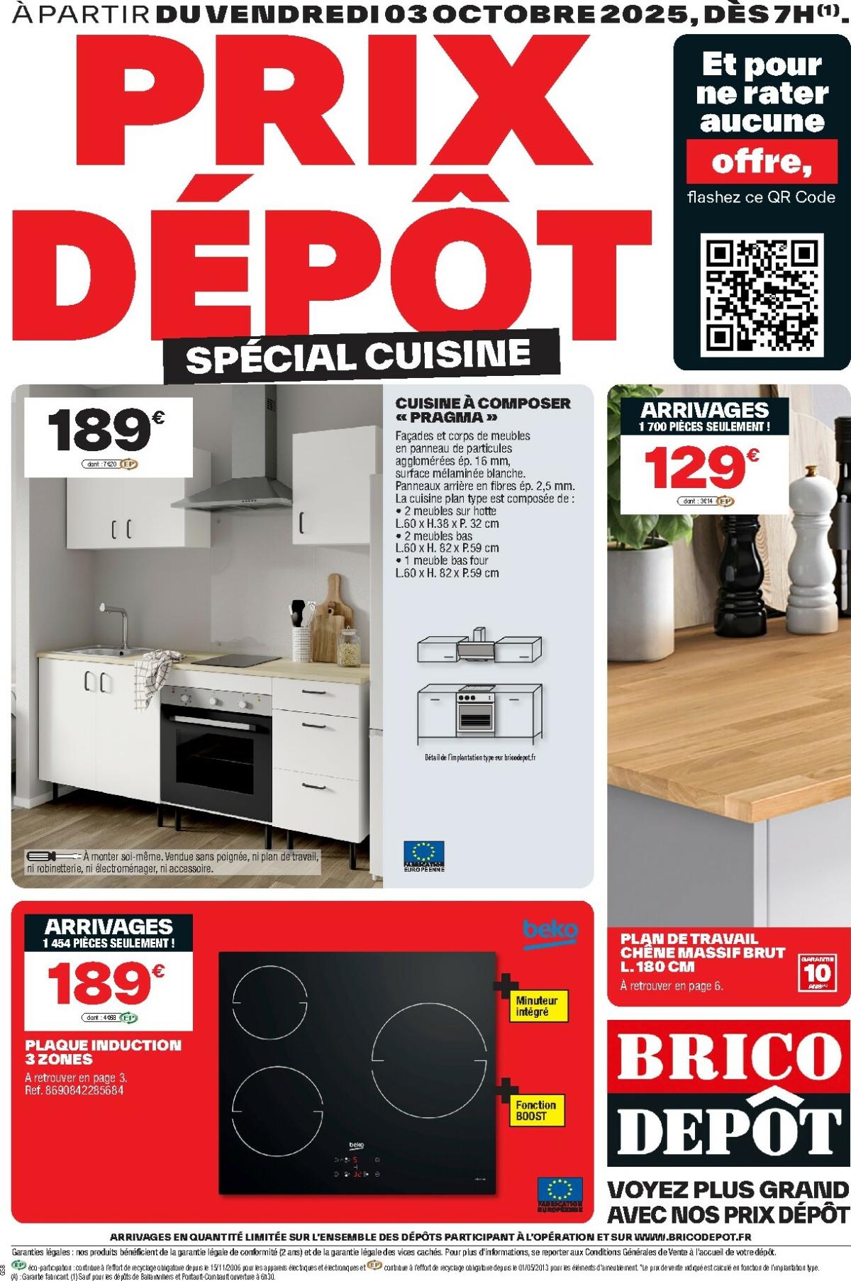 Catalogue Brico Dépôt - Cuisine valable du 03/10 au 16/10