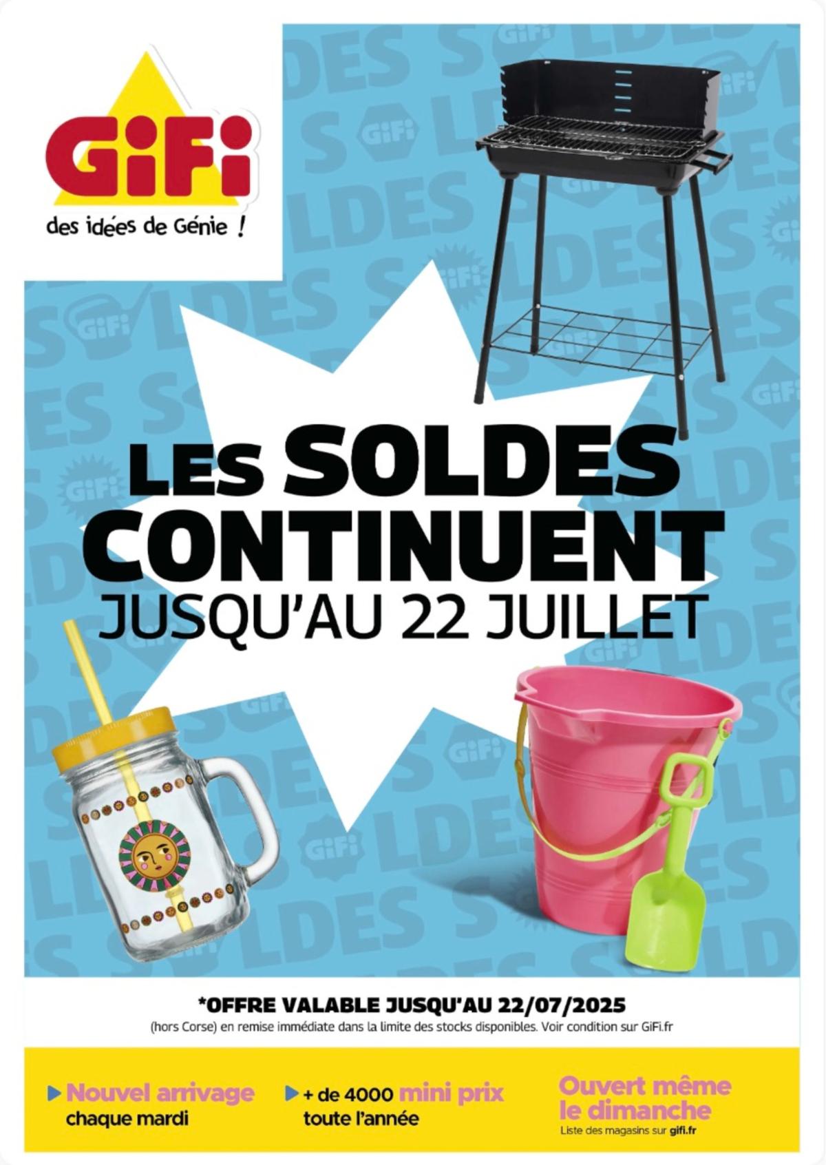 Catalogue Gifi valable du 14/07 au 22/07