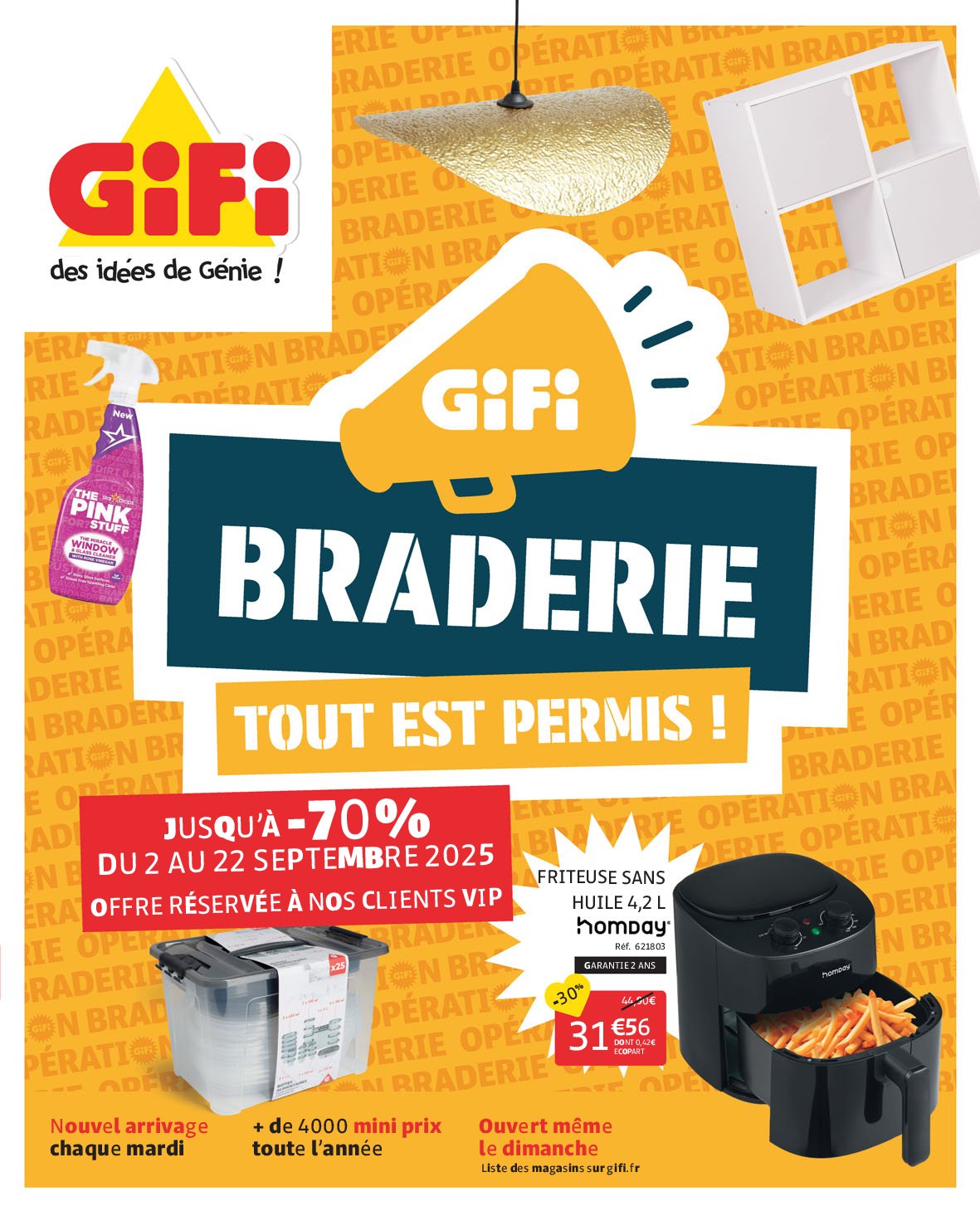 Catalogue Gifi valable du 02/09 au 22/09