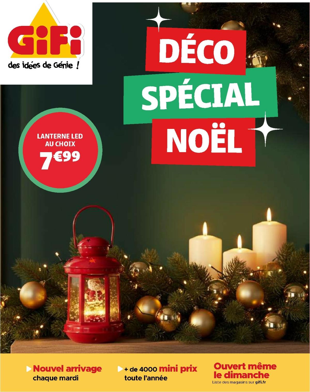 Catalogue Gifi - Déco spécial Noël valable du 18/11 au 30/12