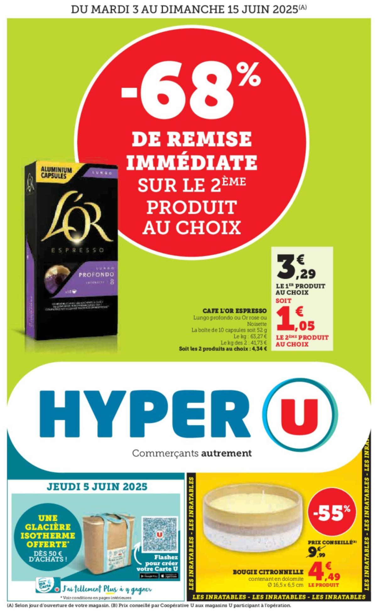 Catalogue Hyper U valable du 03/06 au 15/06