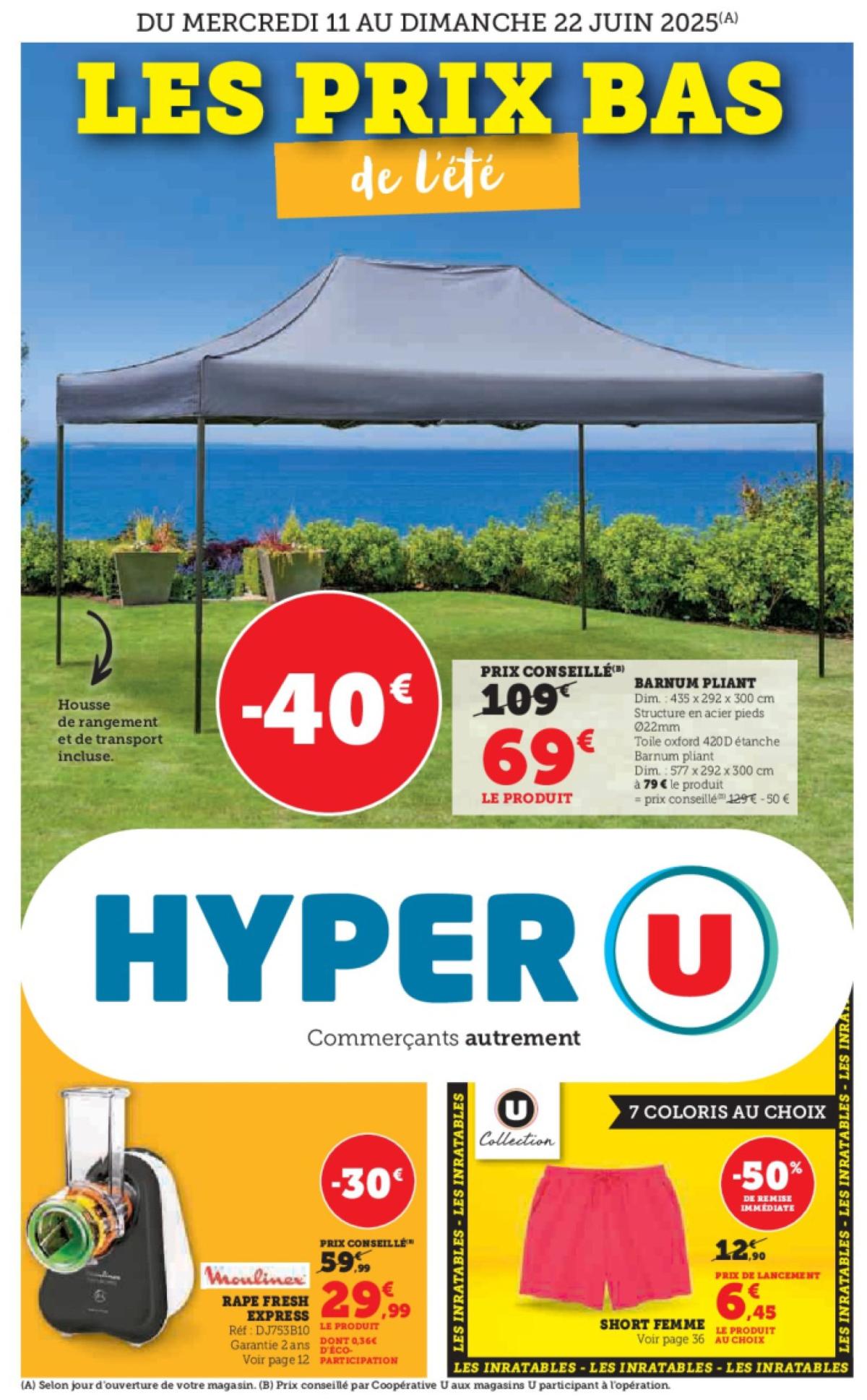 Catalogue Hyper U valable du 11/06 au 22/06