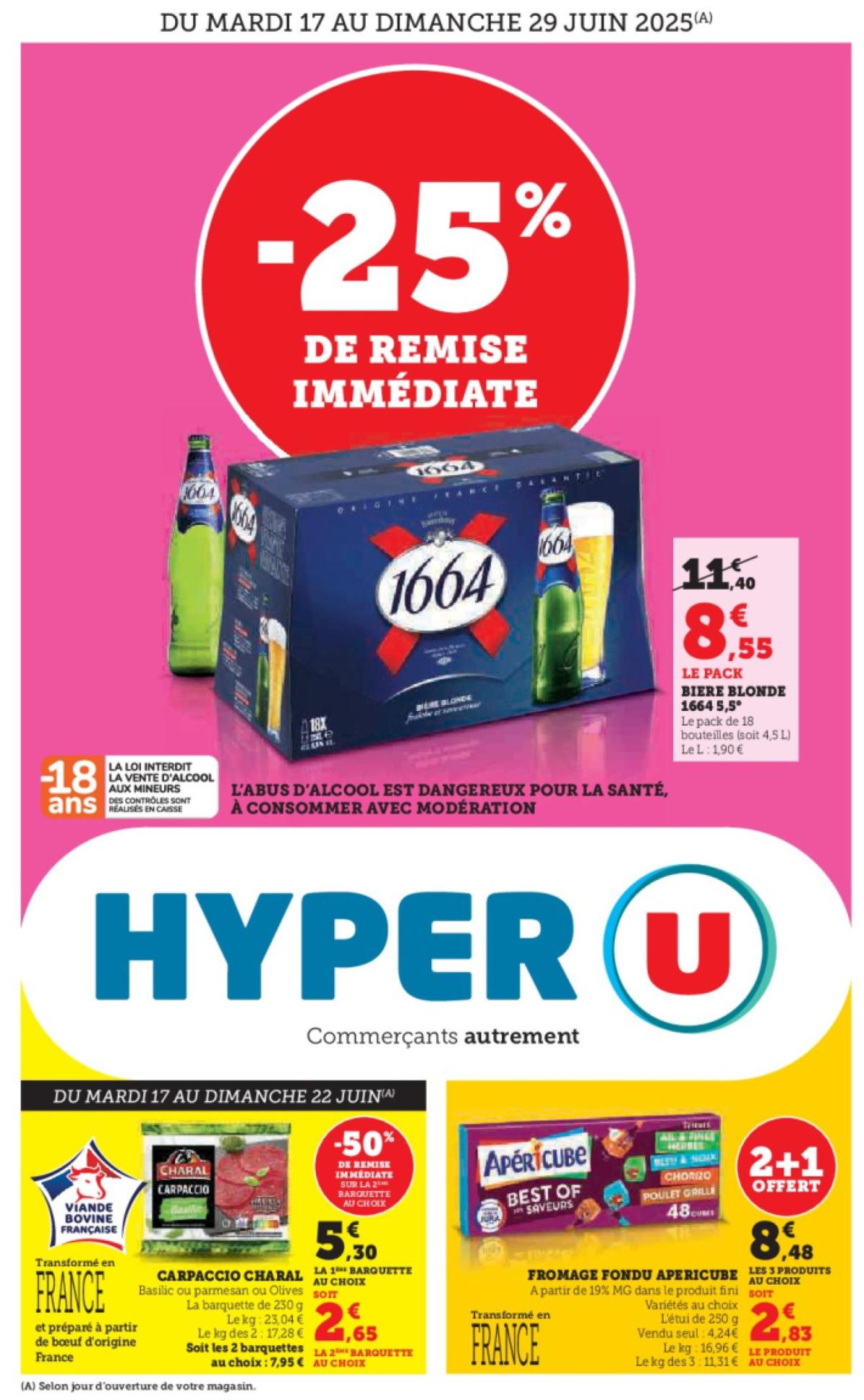 Catalogue Hyper U valable du 17/06 au 29/06