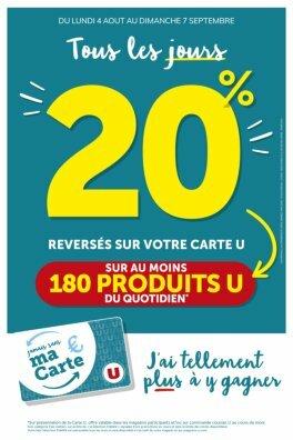 Catalogue Super U - Ma sélection Carte U août valable du 04/08 au 07/09
