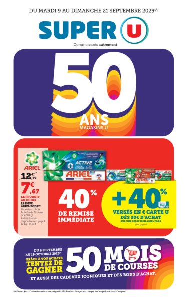 Catalogue Super U valable du 09/09 au 21/09