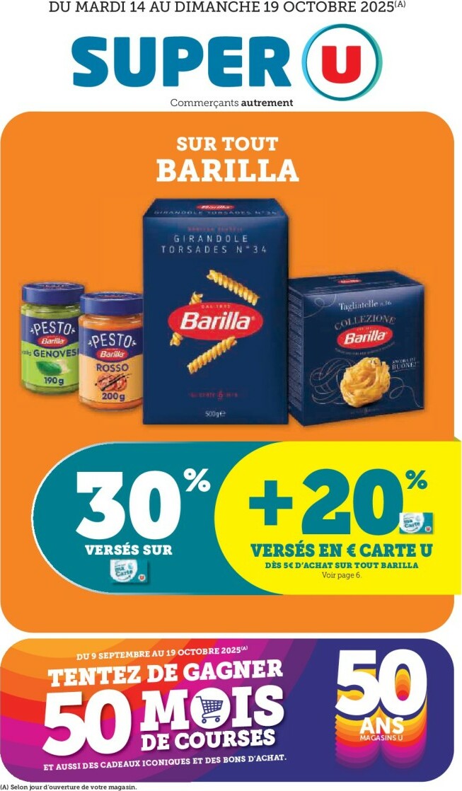 Catalogue Super U valable du 14/10 au 19/10