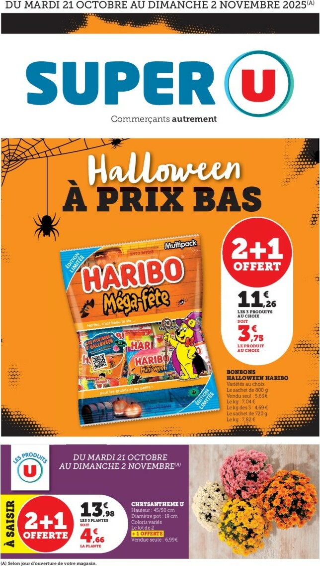 Catalogue Super U - Halloween á Prix Bas valable du 21/10 au 02/11