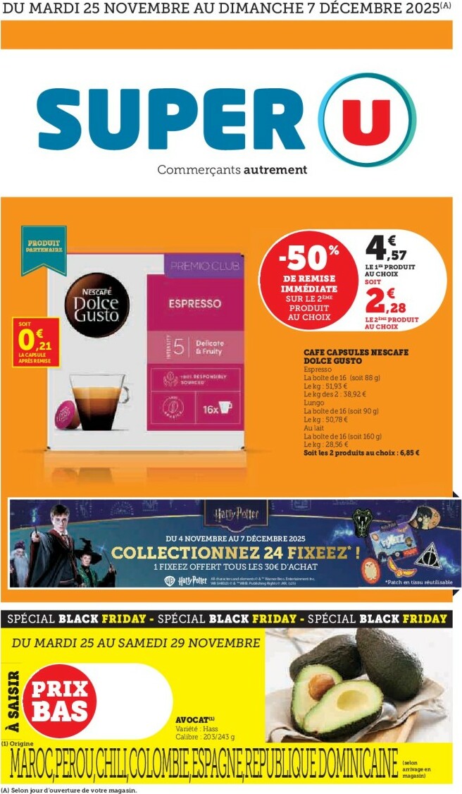 Catalogue Super U valable du 25/11 au 07/12