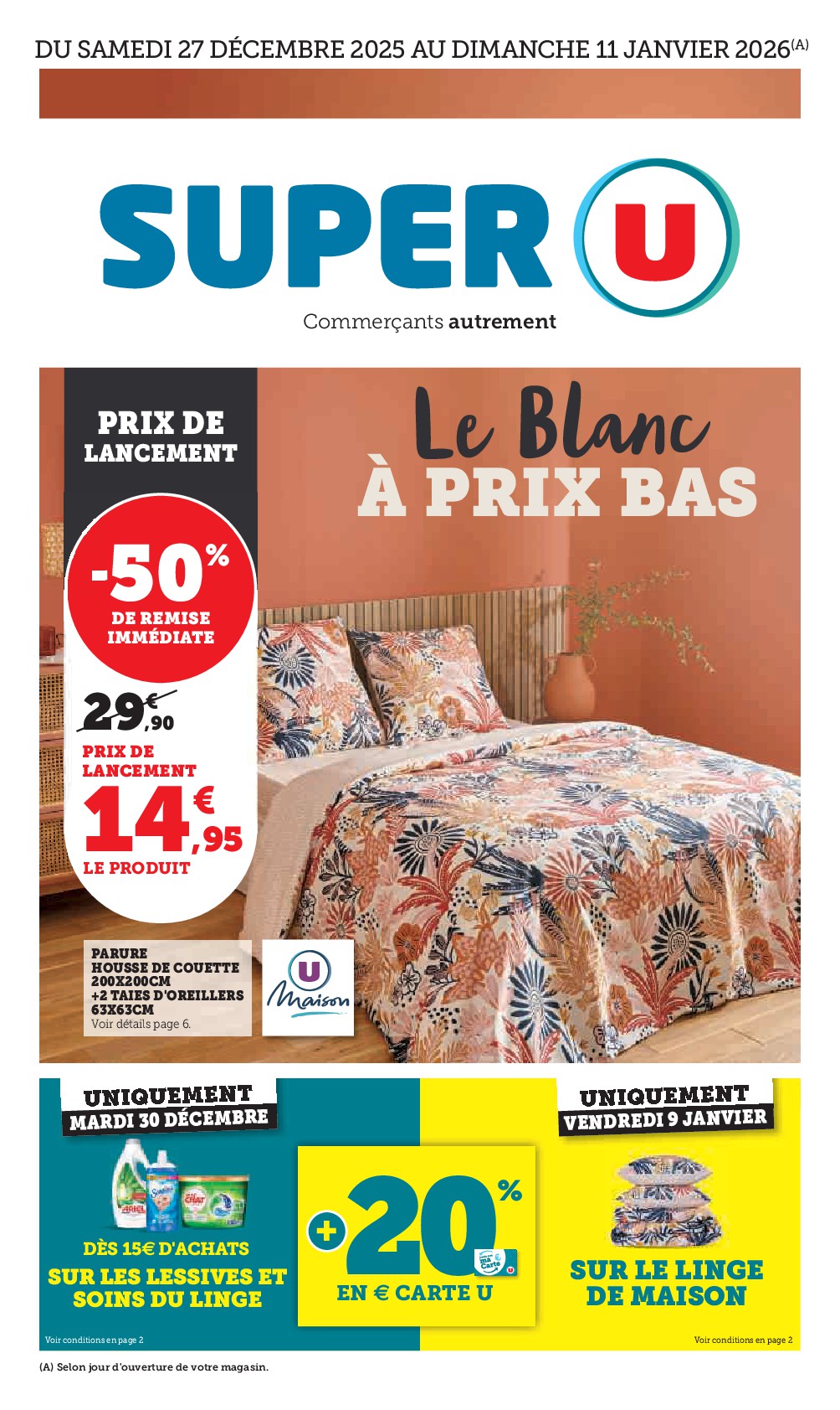 Catalogue Super U valable du 27/12 au 11/01