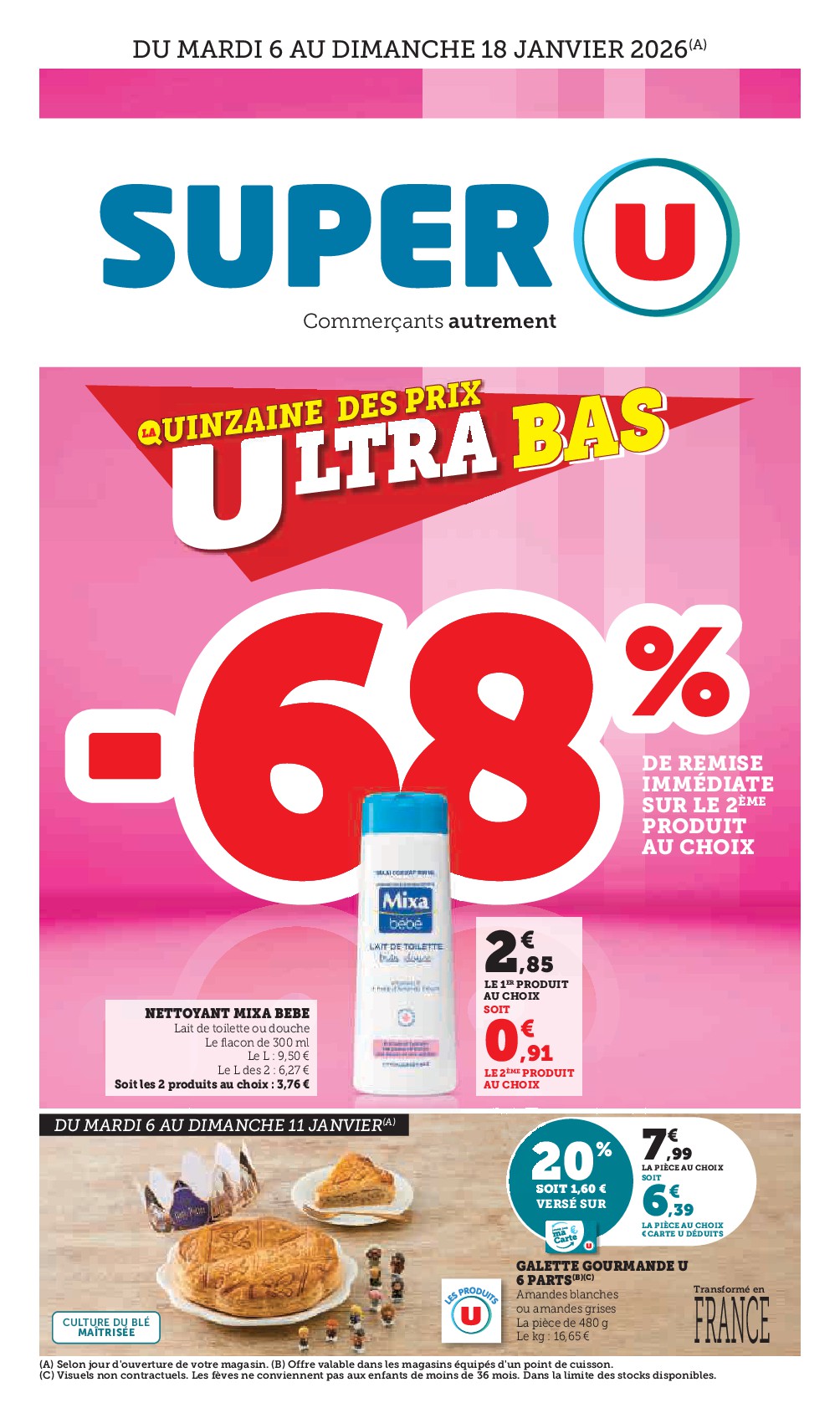 Catalogue Super U valable du 06/01 au 18/01