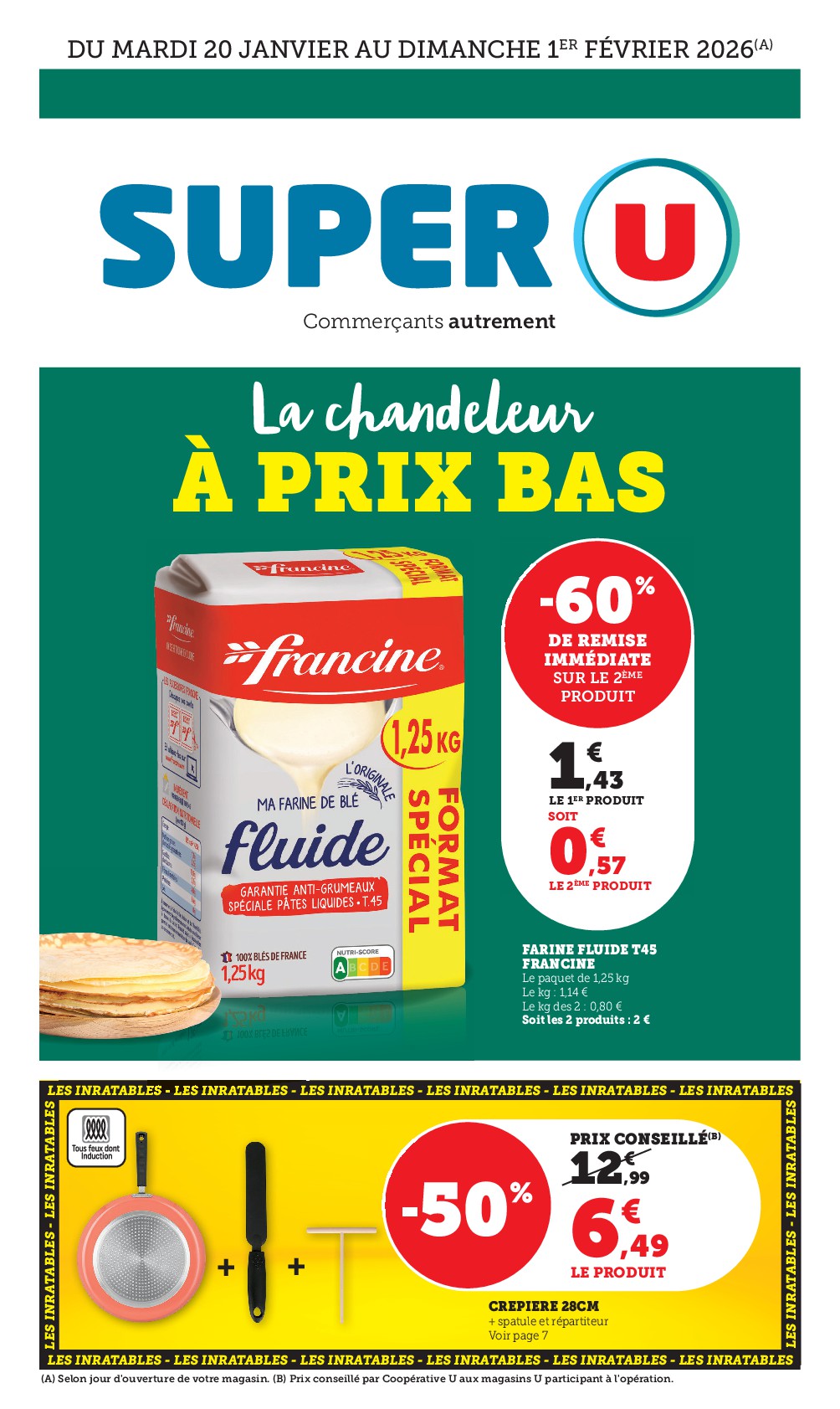 Catalogue Super U valable du 20/01 au 01/02