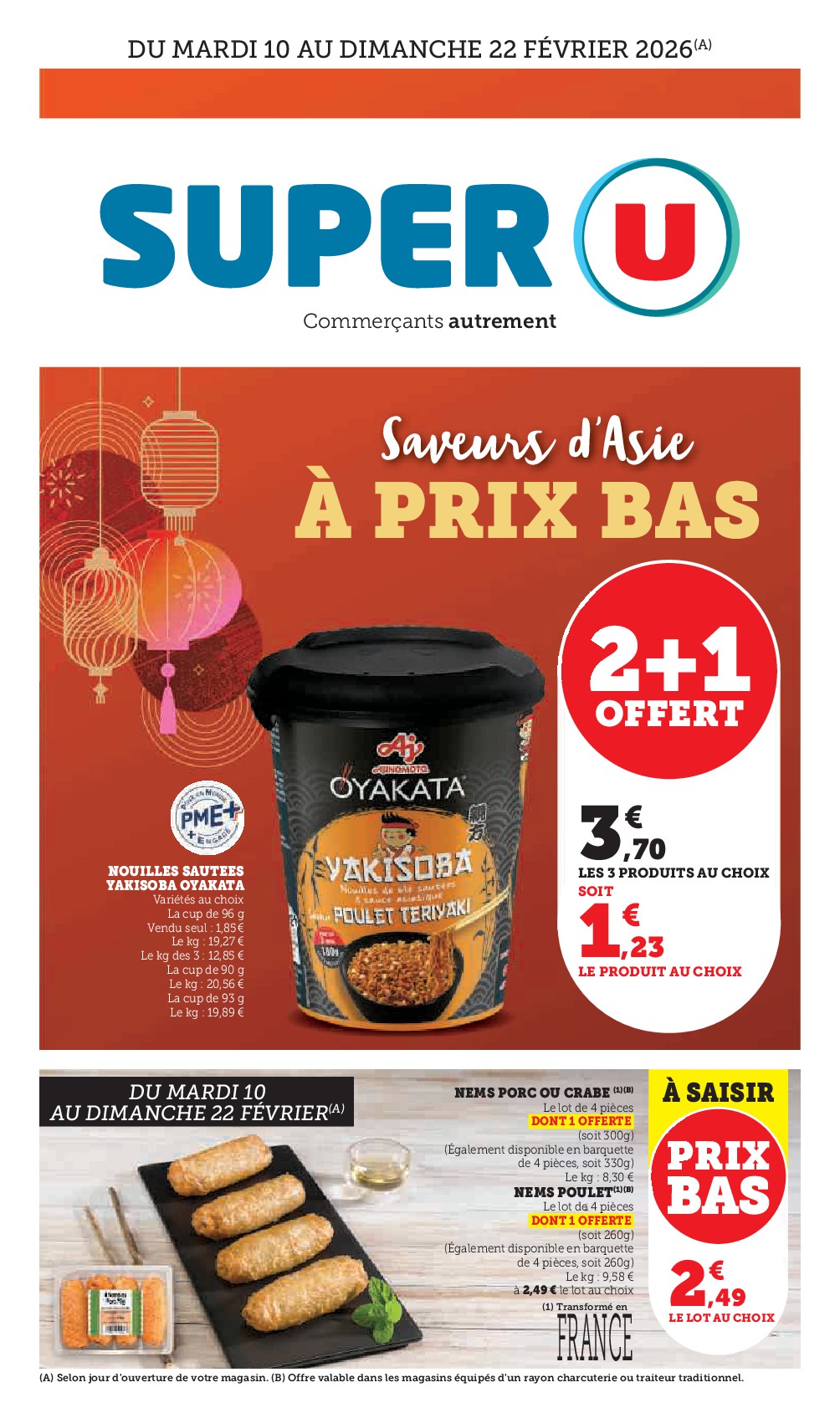 Catalogue Super U valable du 10/02/2026 au 22/02/2026