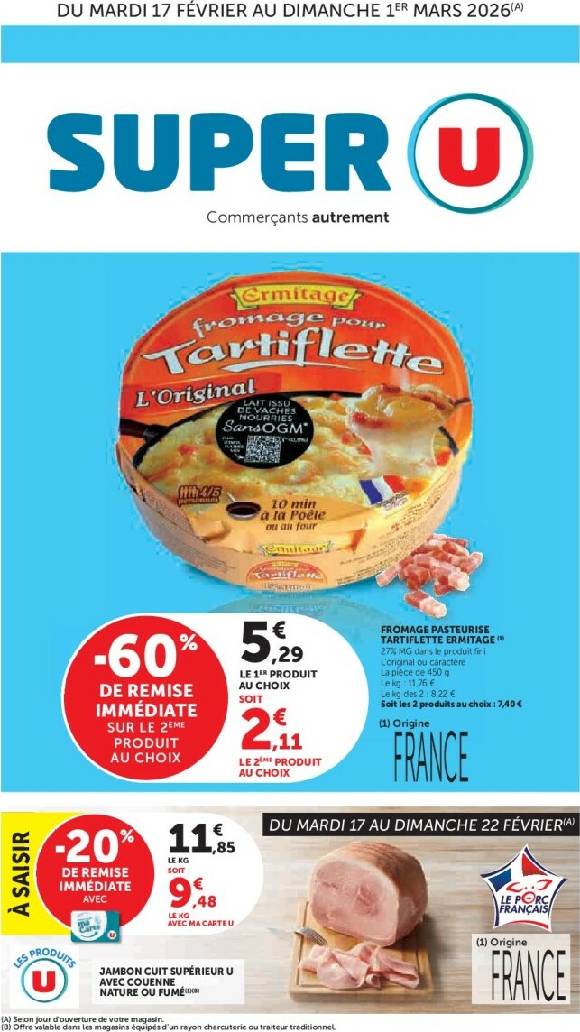 Catalogue Super U valable du 17/02/2026 au 01/03/2026
