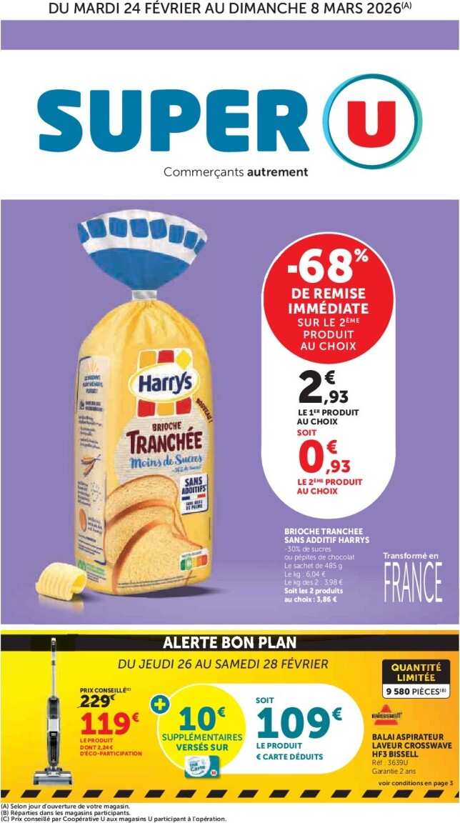 Catalogue Super U valable du 24/02/2026 au 08/03/2026