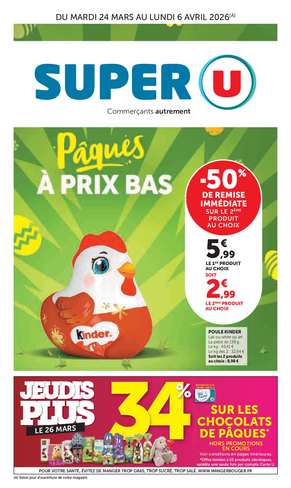 Catalogue Super U valable du 24/03/2026 au 06/04/2026