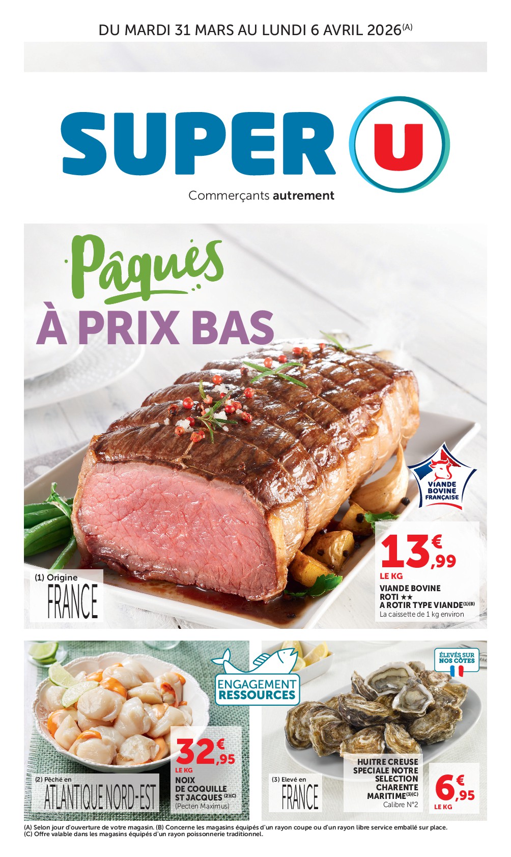Catalogue Super U - Pâques à prix bas valable du 31/03/2026 au 06/04/2026