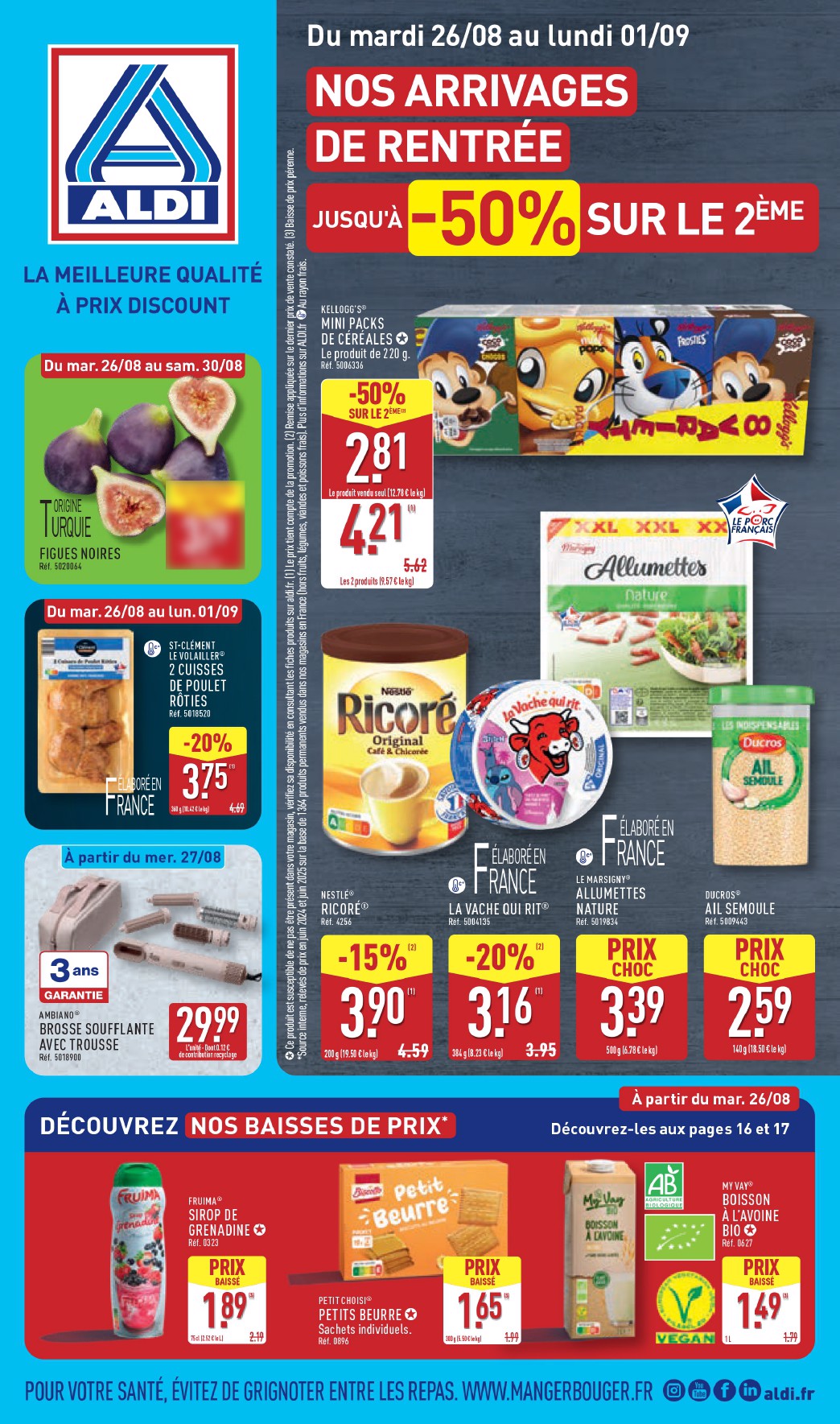 Catalogue ALDI valable du 26/08 au 01/09