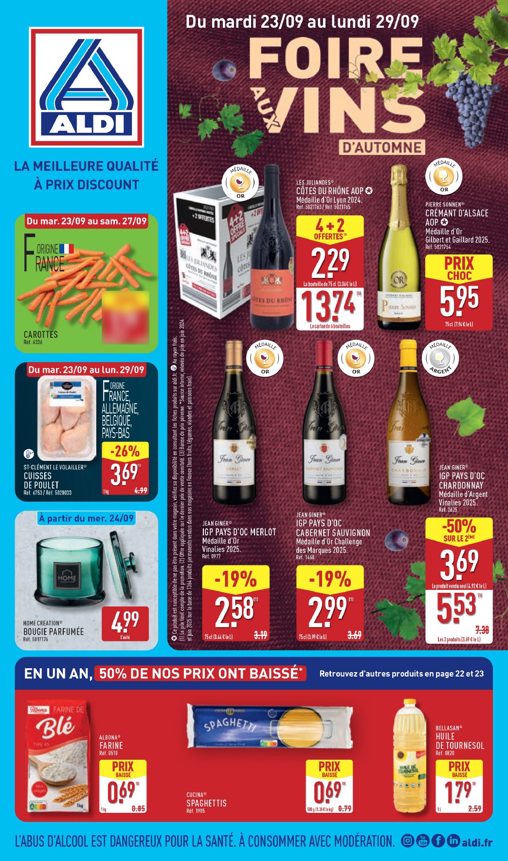 Catalogue ALDI valable du 23/09 au 29/09