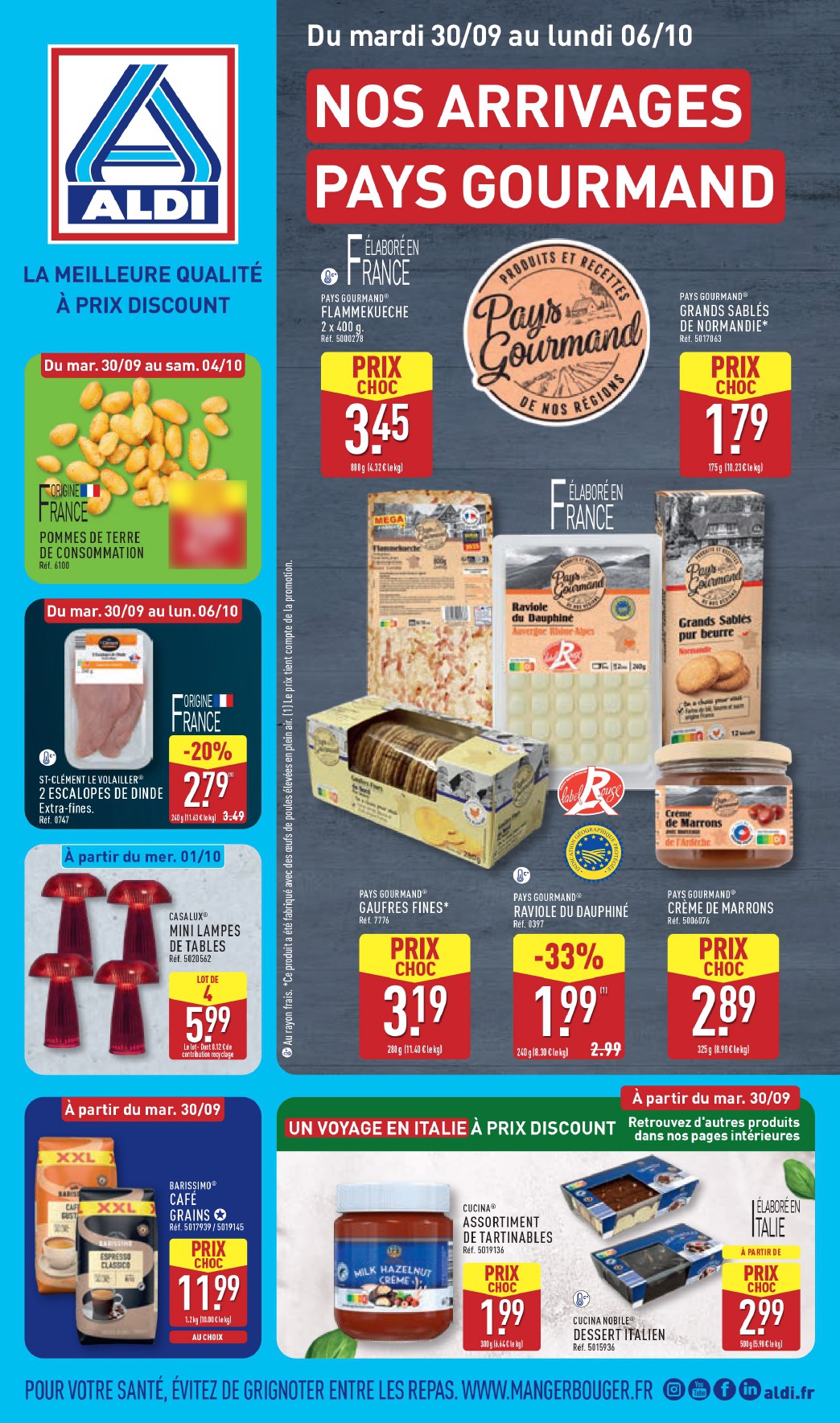 Catalogue ALDI valable du 30/09 au 06/10