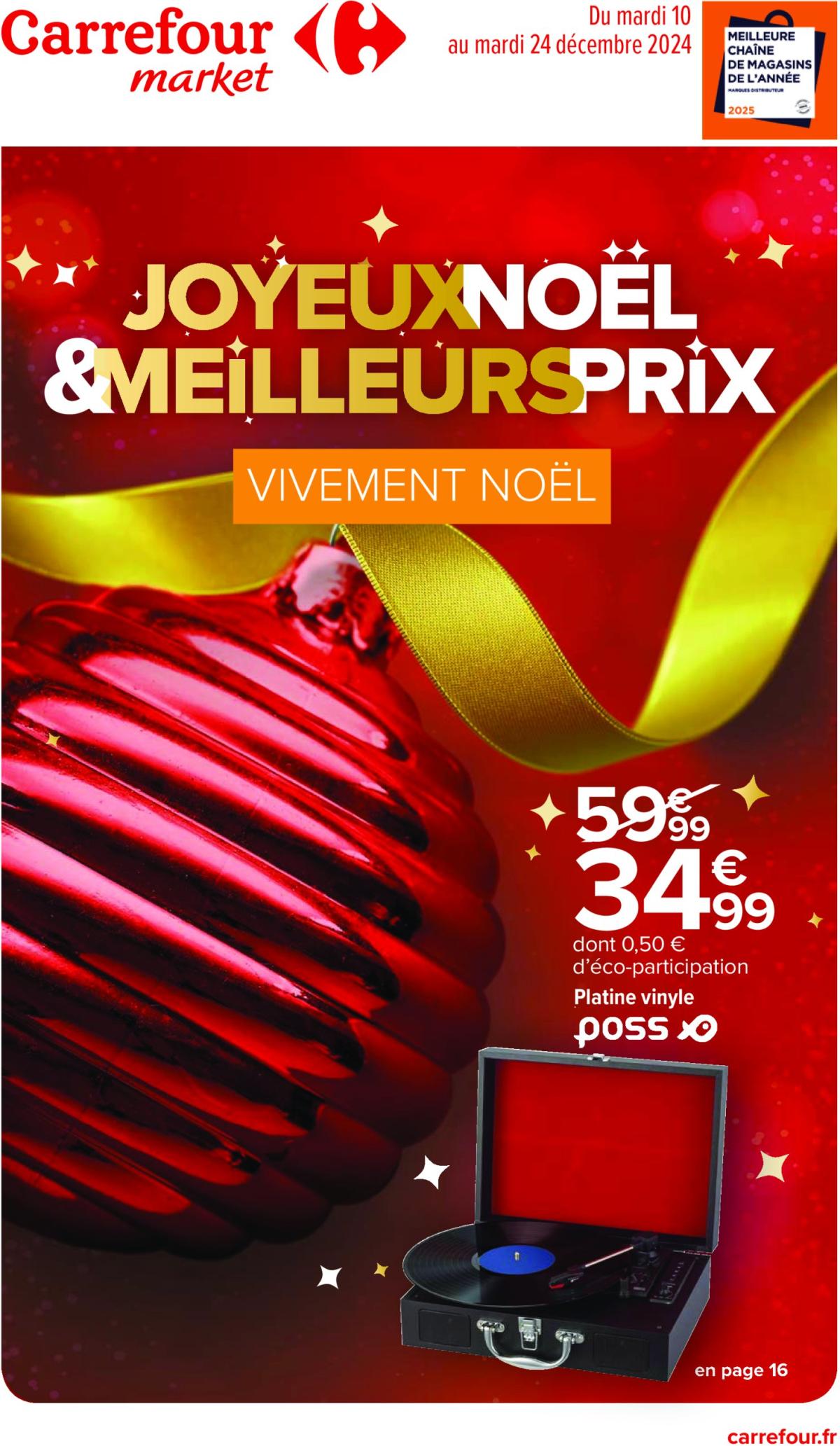 Catalogue Carrefour Market - Noël valable dès 10/12 - 24/12