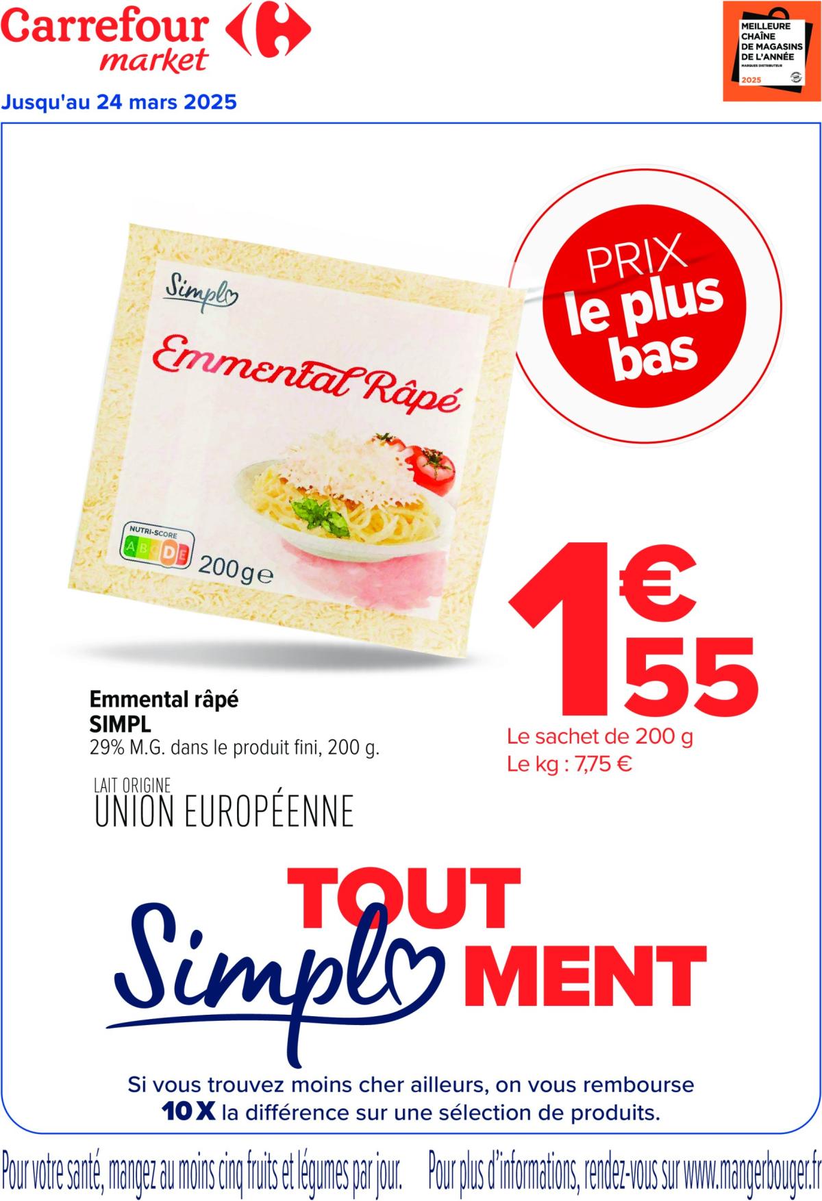 Catalogue Carrefour Market - Prix le plus bas valable dès 27/02 - 24/03