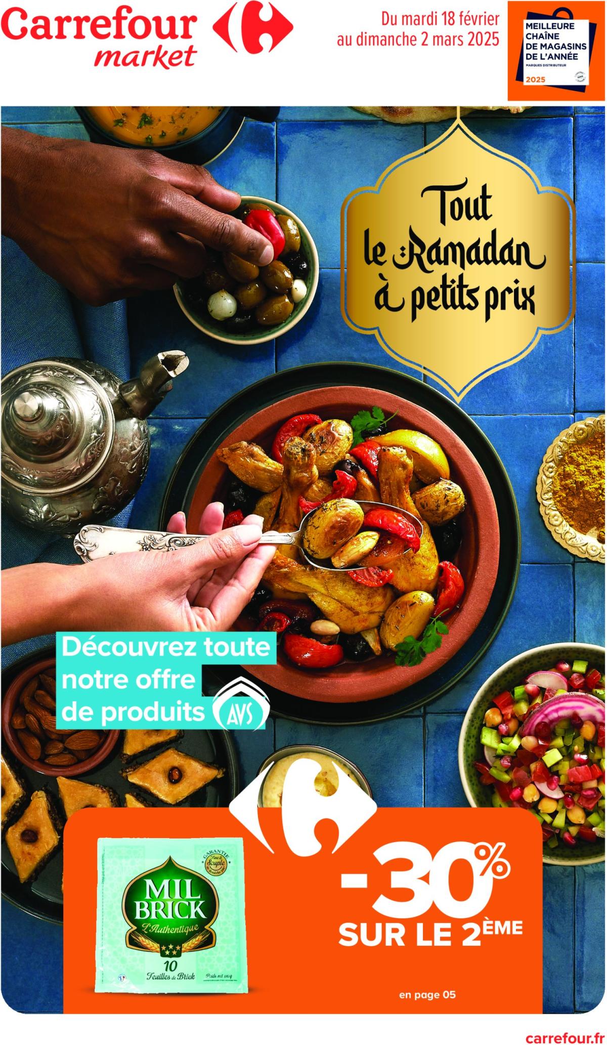 Catalogue Carrefour Market - Ramadan valable dès 18/02 - 02/03