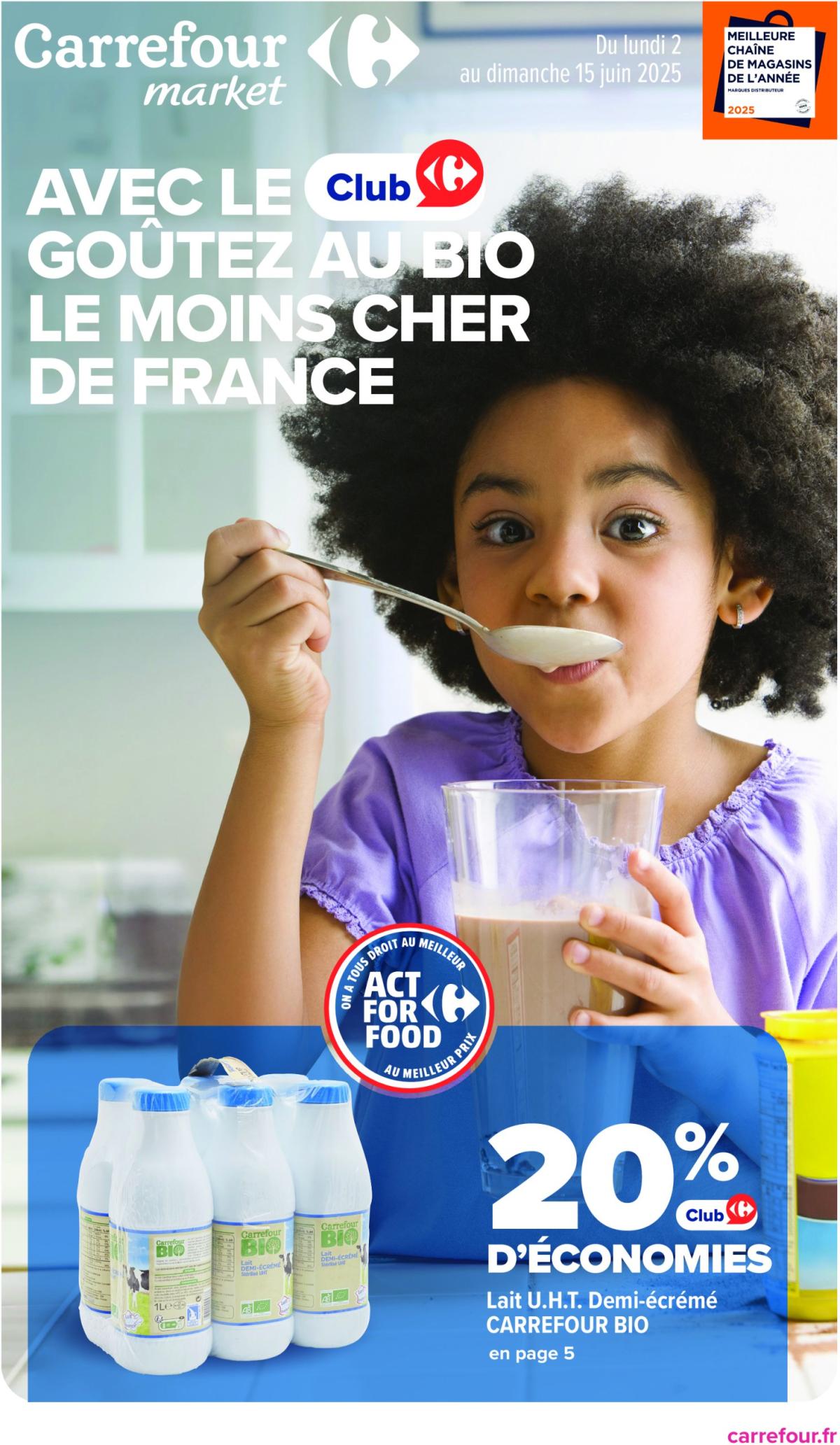 Catalogue Carrefour Market - Bio valable dès 02/06 - 15/06