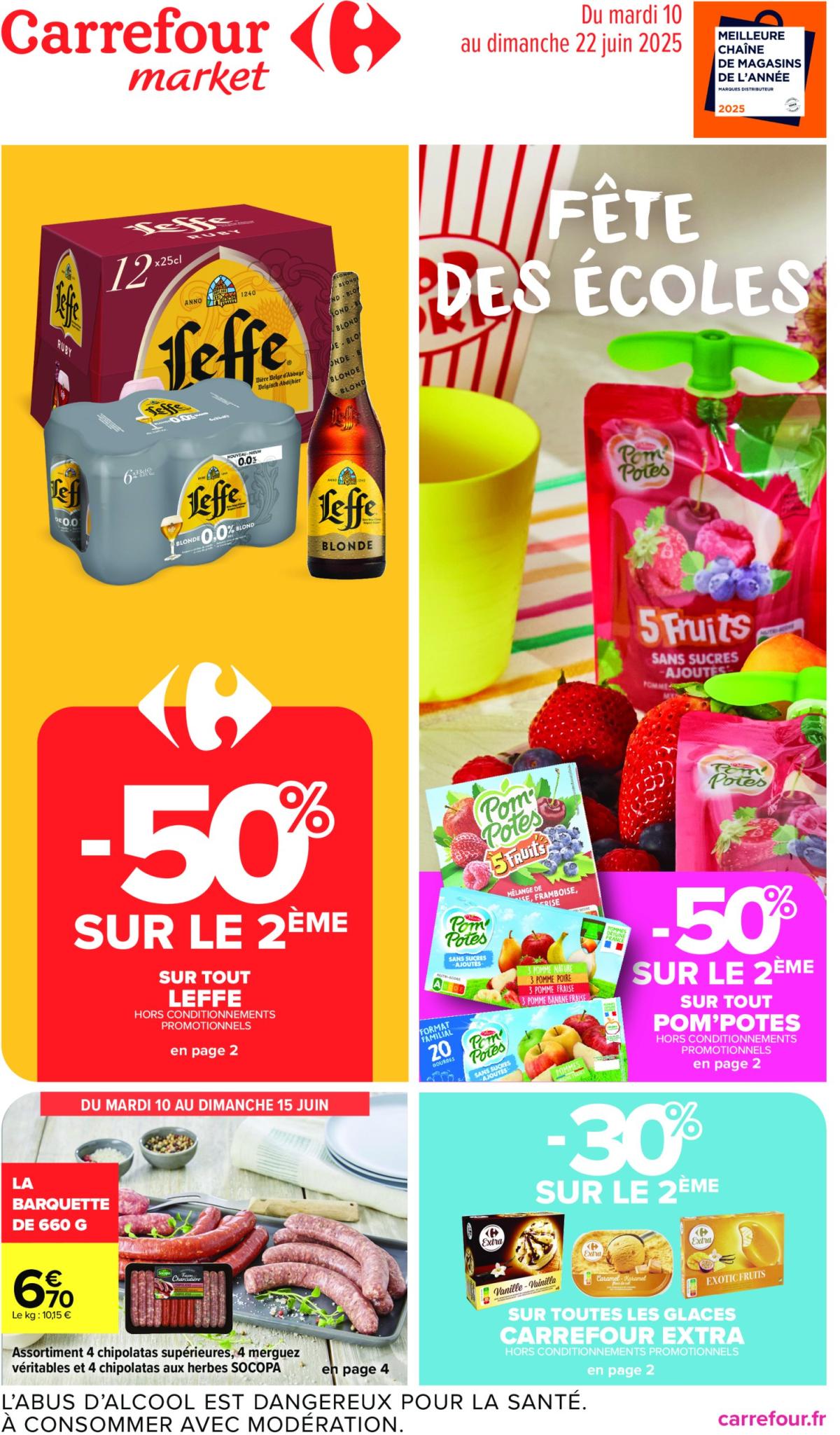 Catalogue Carrefour Market valable du 10/06 au 22/06