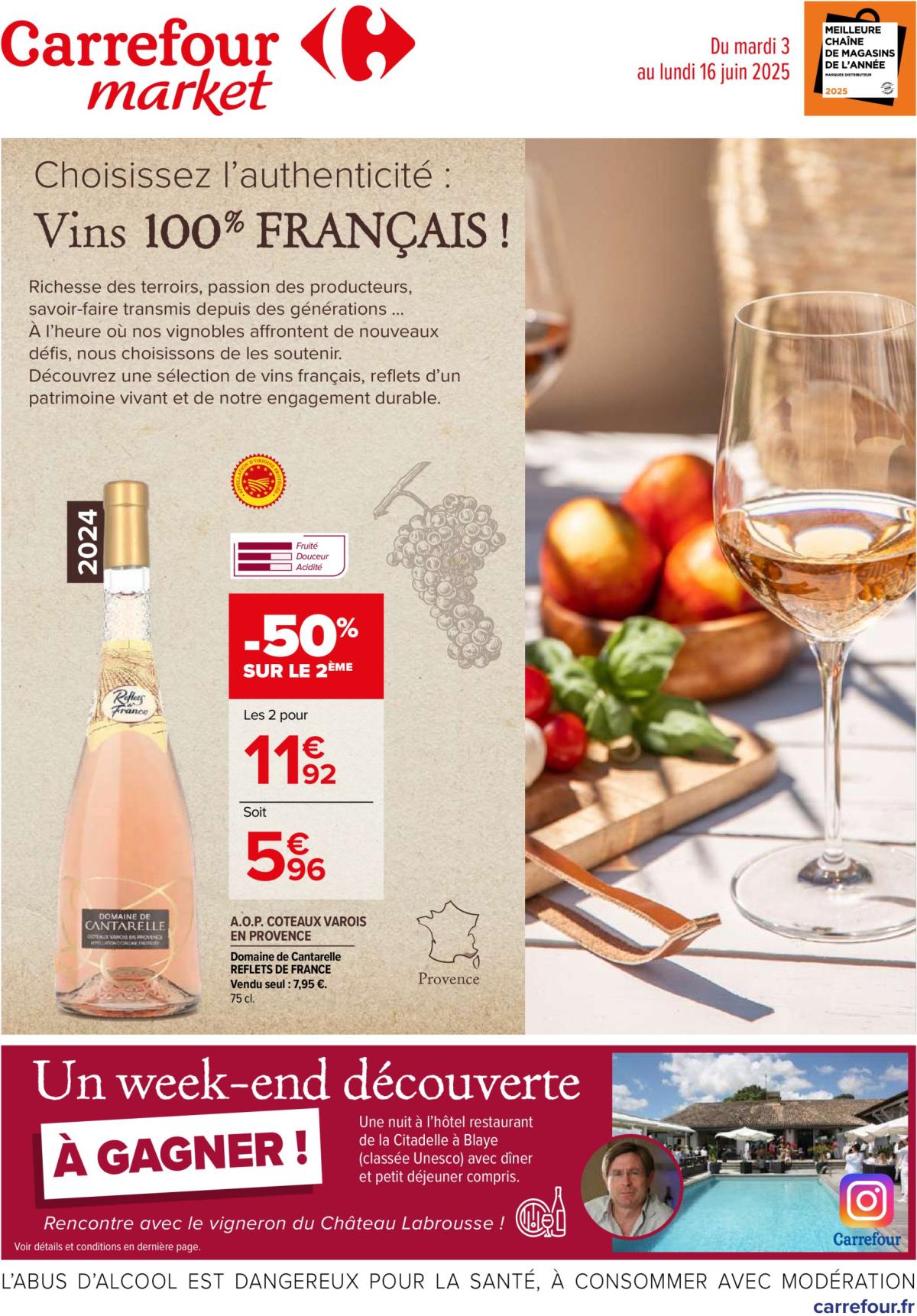 Catalogue Carrefour Market - Vins valable du 03/06 au 16/06