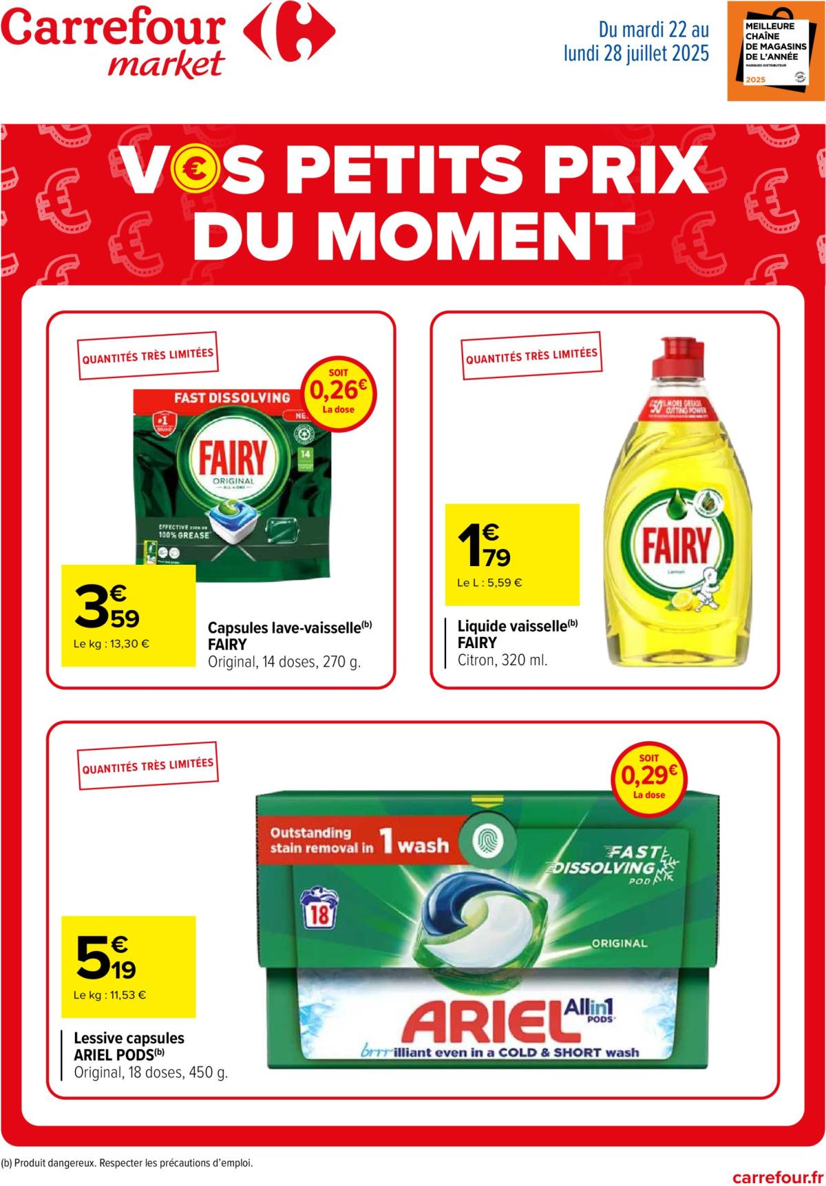 Catalogue Carrefour Market - Vos Petits Prix du Moment valable du 22/07 au 28/07