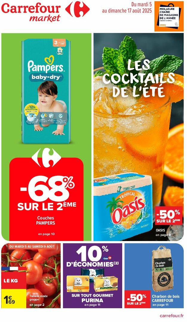 Catalogue Carrefour Market valable du 05/08 au 17/08