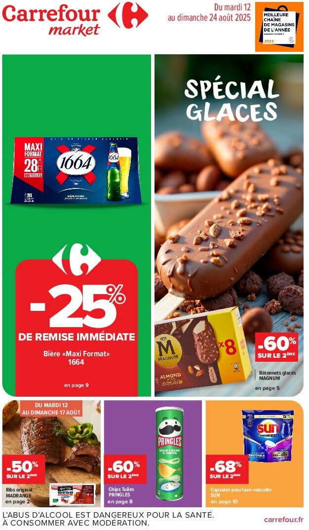 Catalogue Carrefour Market valable du 12/08 au 24/08