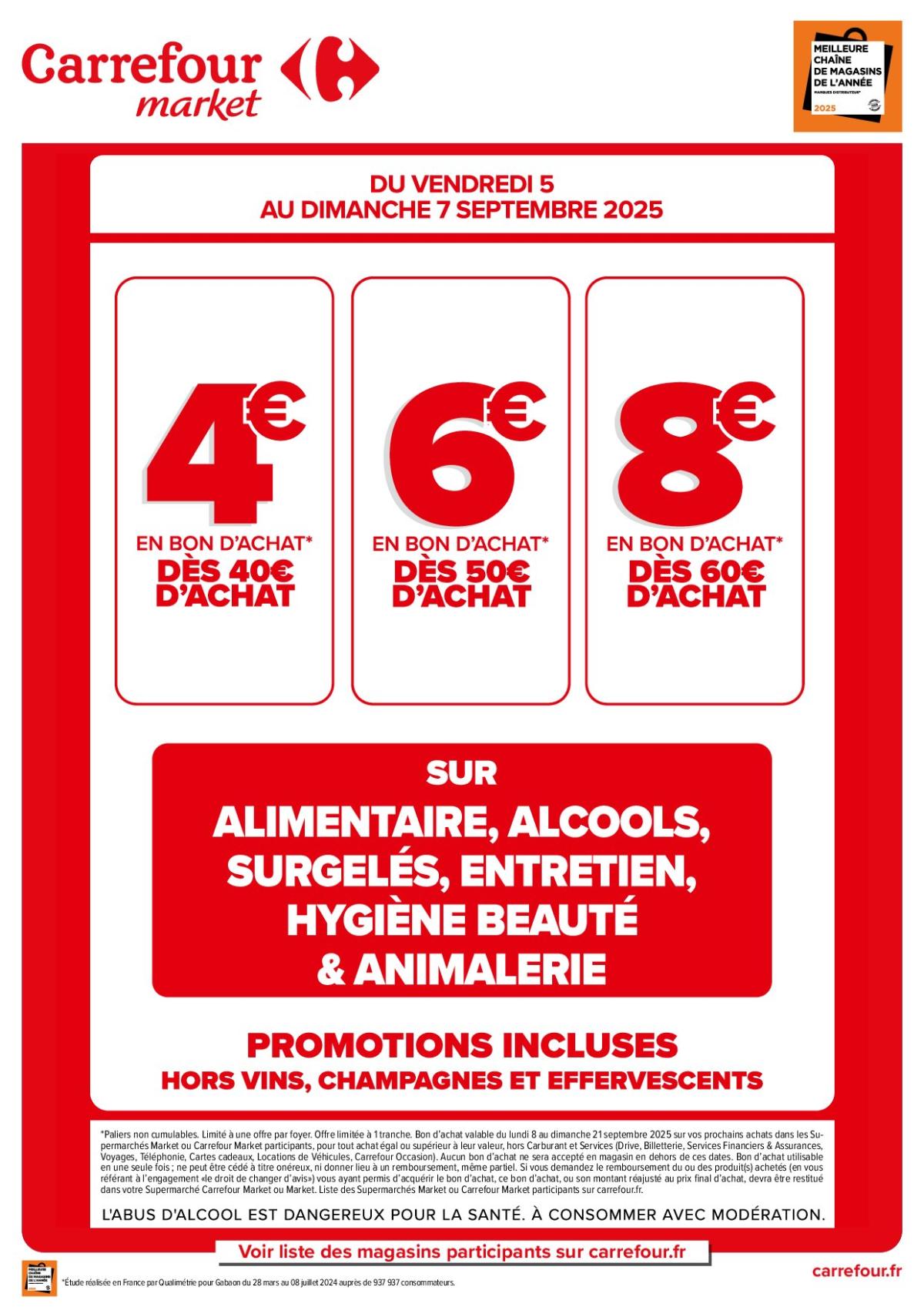 Catalogue Carrefour Market valable du 05/09 au 07/09