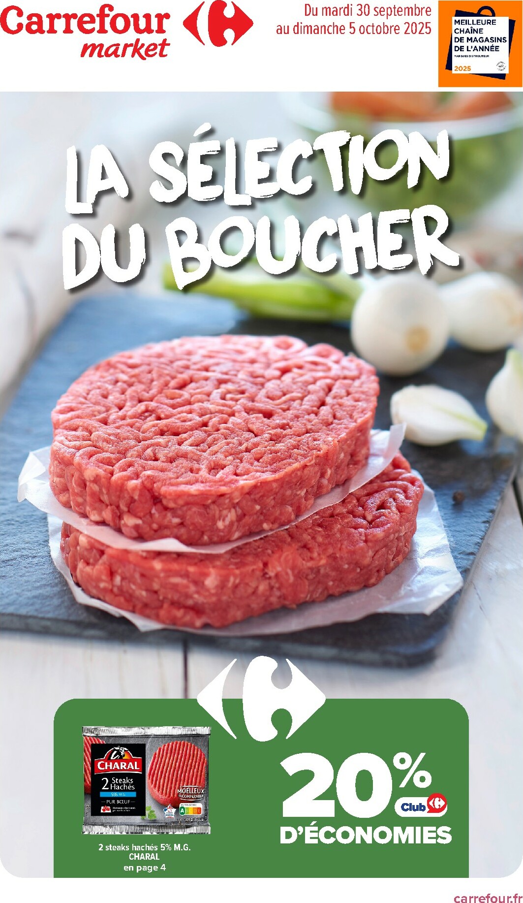 Catalogue Carrefour Market - La Sélection Du Boucher valable du 30/09 au 05/10