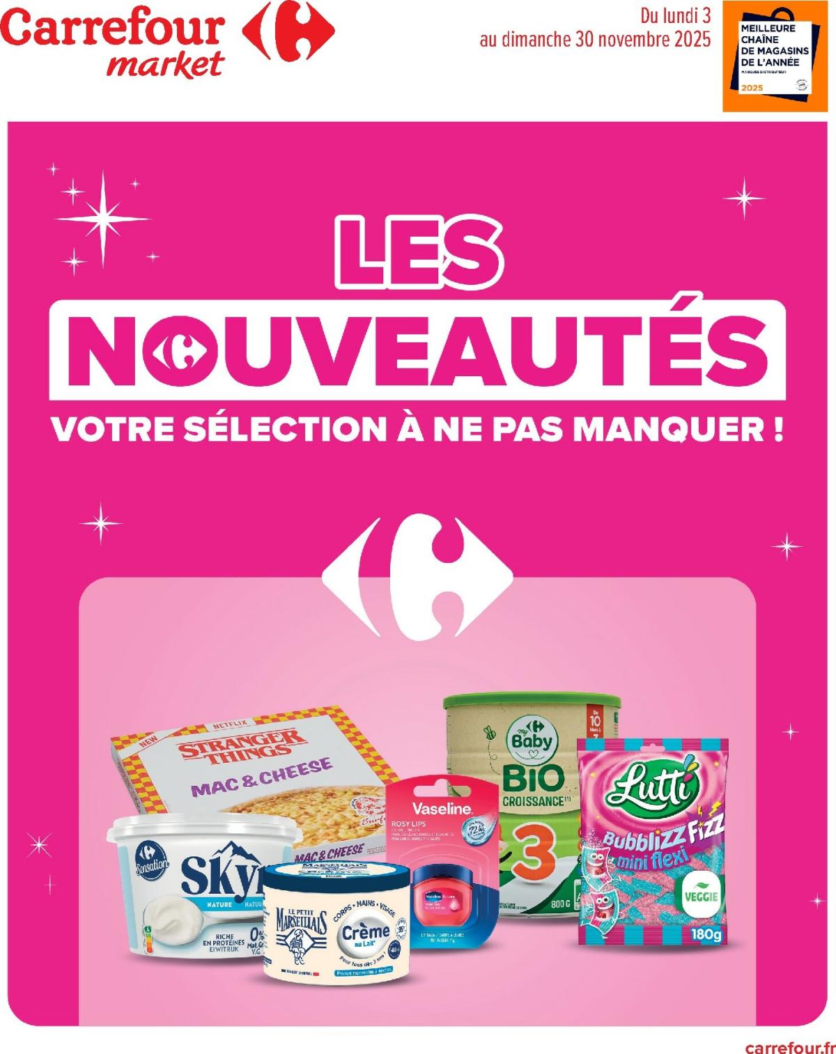 Catalogue Carrefour Market - Les Nouveautés valable du 03/11 au 30/11