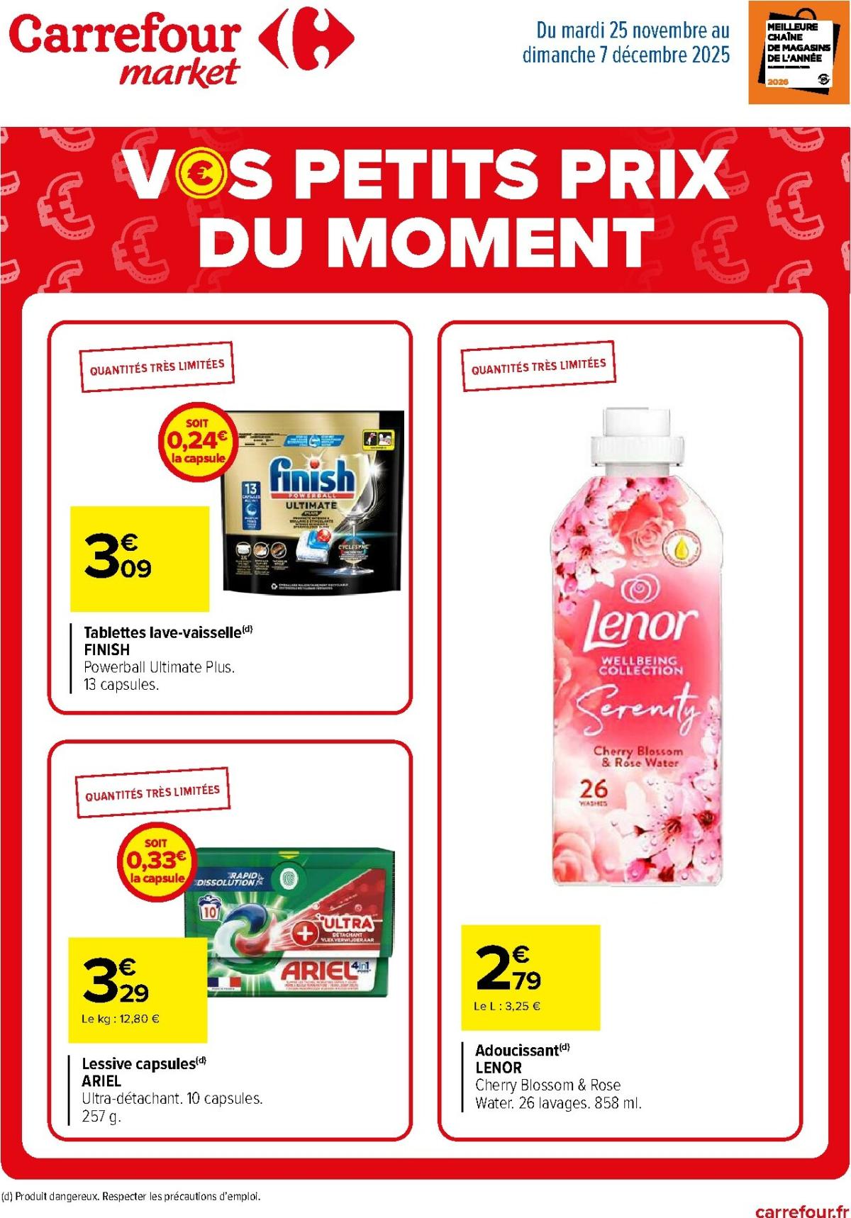 Catalogue Carrefour Market - Vos Petits Prix du Moment valable du 25/11 au 07/12
