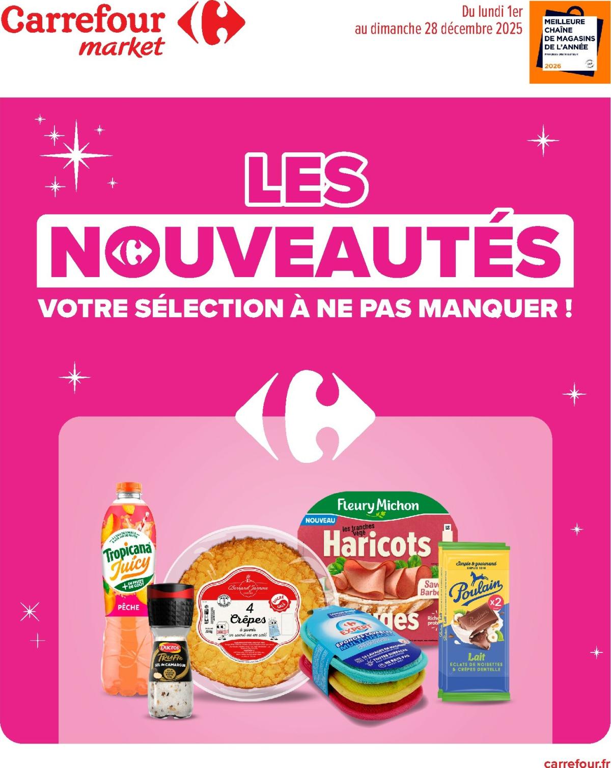 Catalogue Carrefour Market - Les Nouveautés valable du 01/12 au 28/12