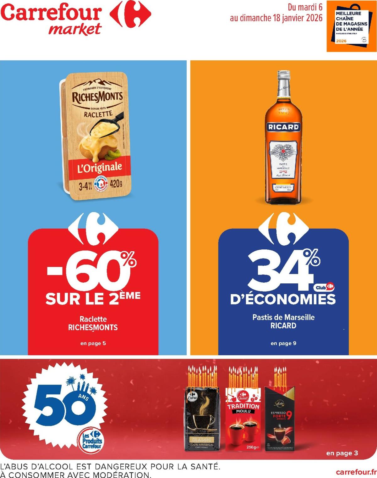 Catalogue Carrefour Market valable du 06/01 au 18/01