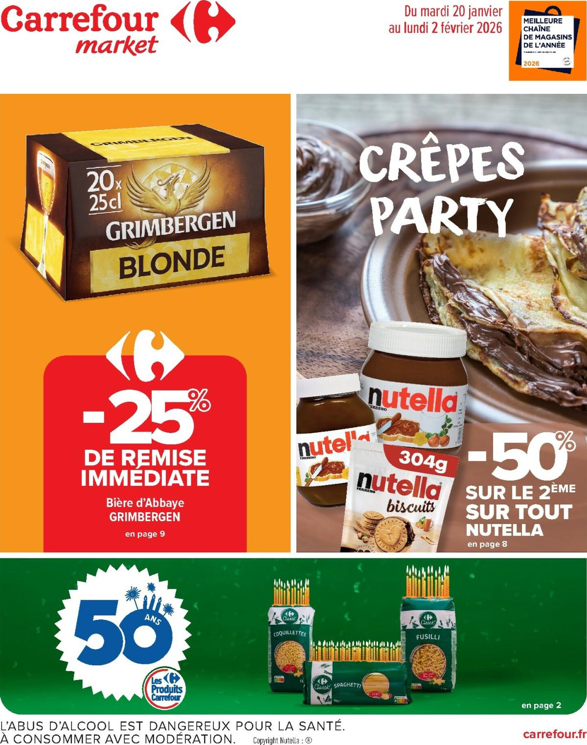 Catalogue Carrefour Market valable du 20/01 au 02/02