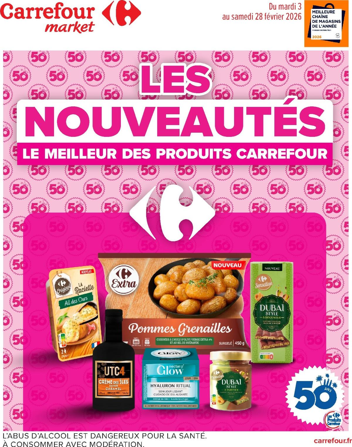 Catalogue Carrefour Market - Les Nouveautés valable du 03/02/2026 au 28/02/2026