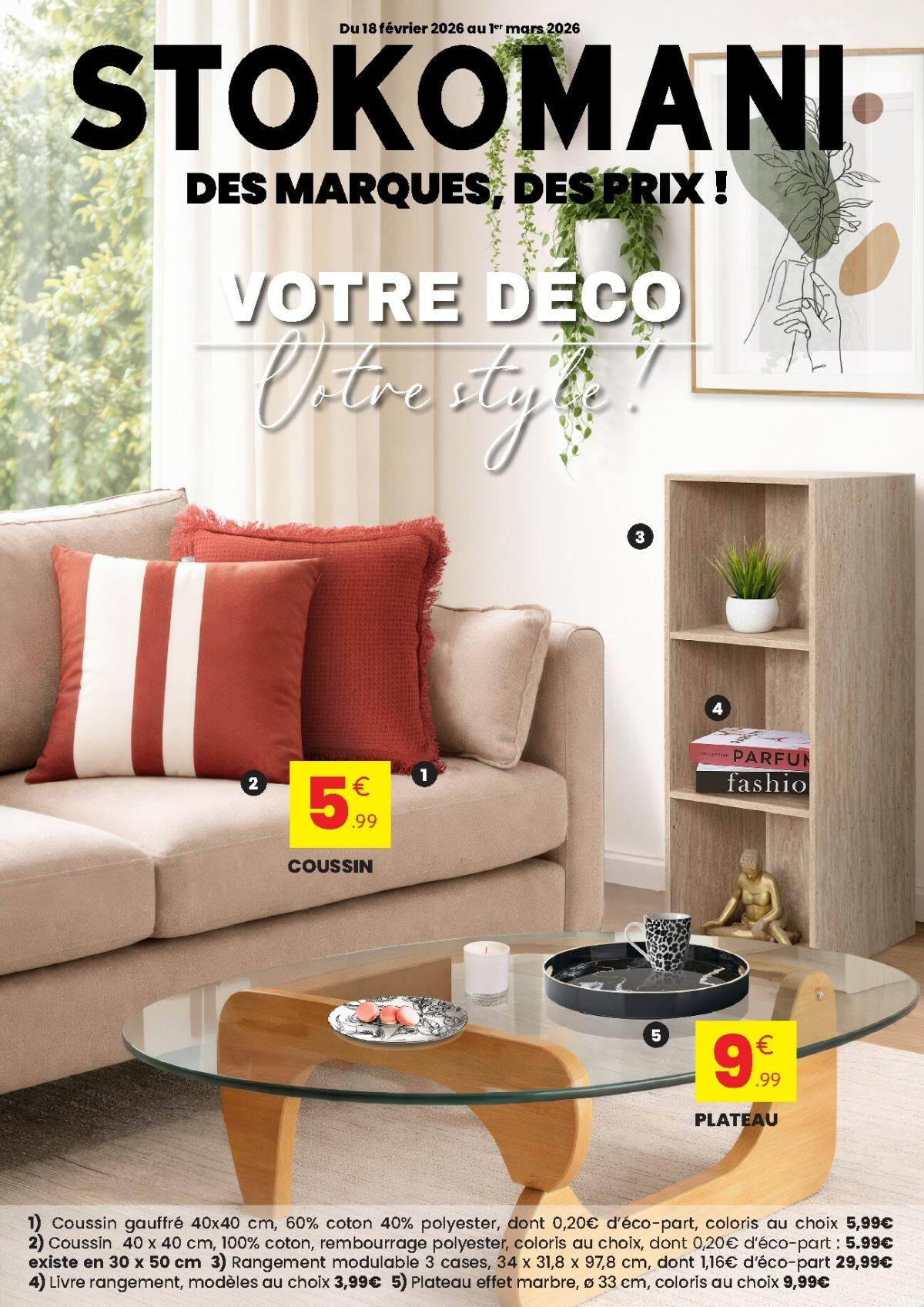 Catalogue Stokomani valable du 18/02/2026 au 01/03/2026