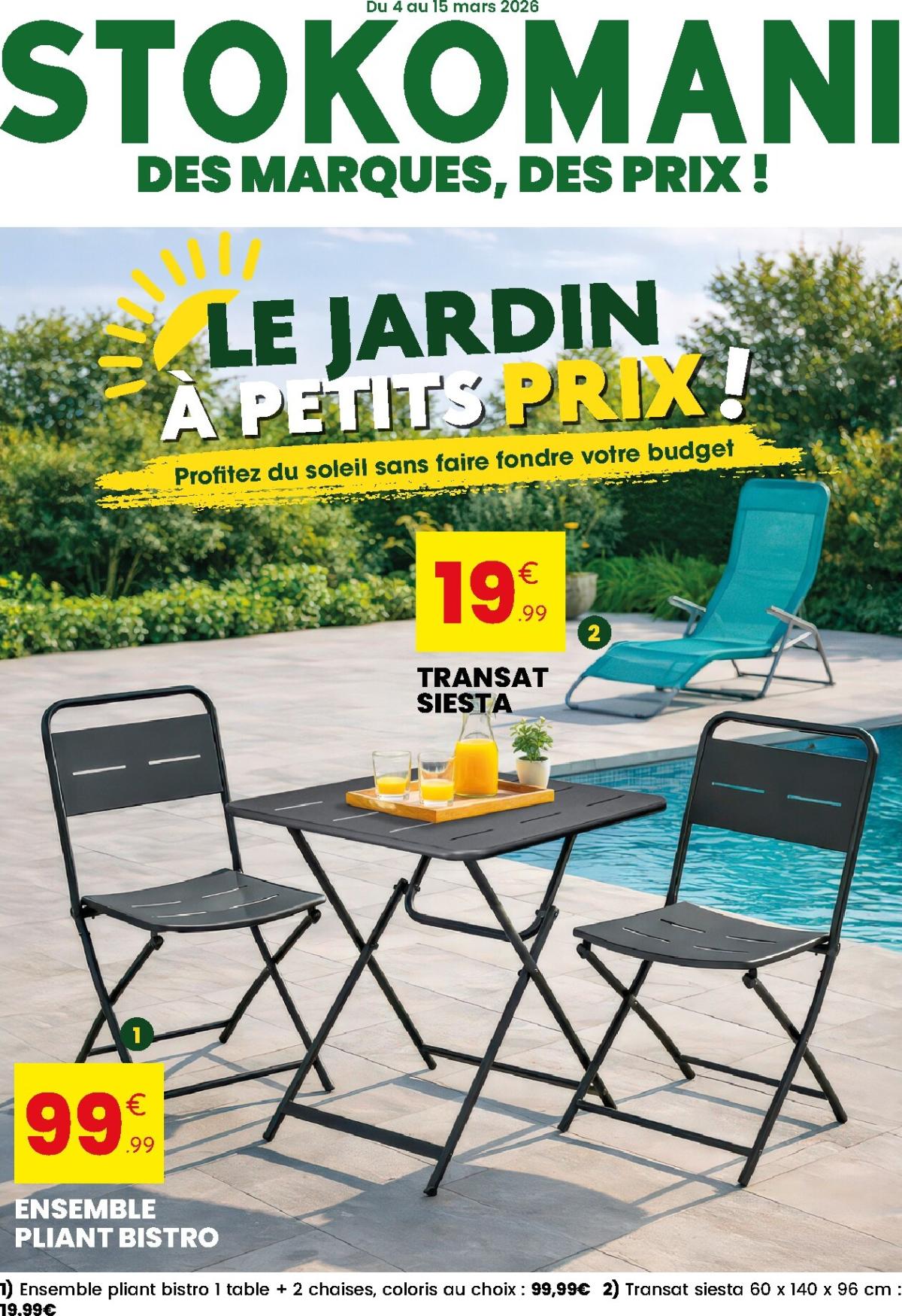 Catalogue Stokomani - Jardin valable du 04/03/2026 au 15/03/2026