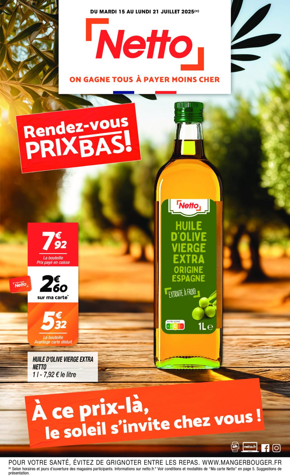 Catalogue Netto valable du 15/07 au 21/07