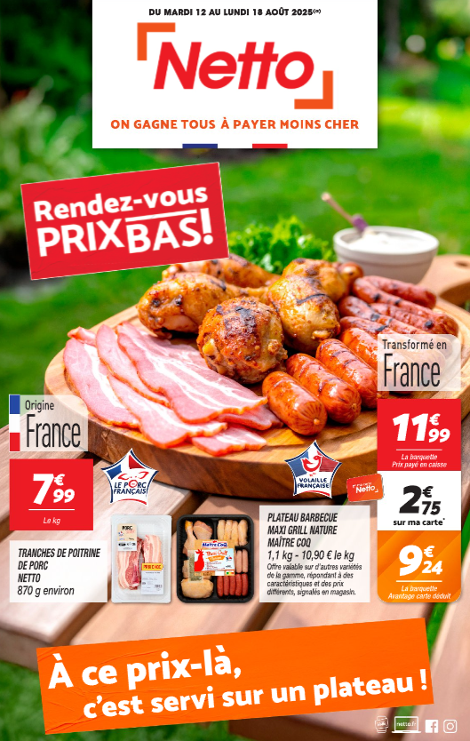 Catalogue Netto valable du 12/08 au 18/08