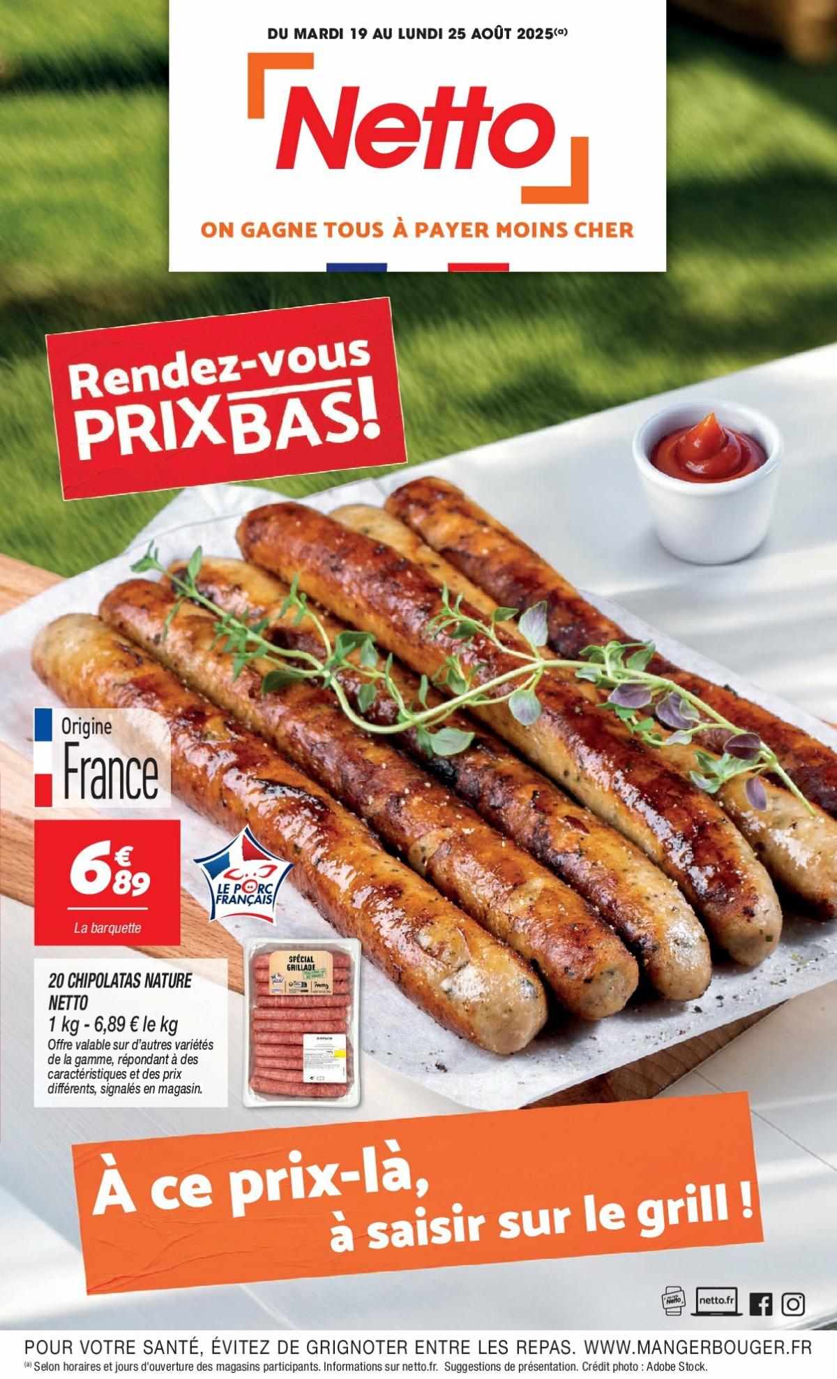 Catalogue Netto valable du 19/08 au 25/08